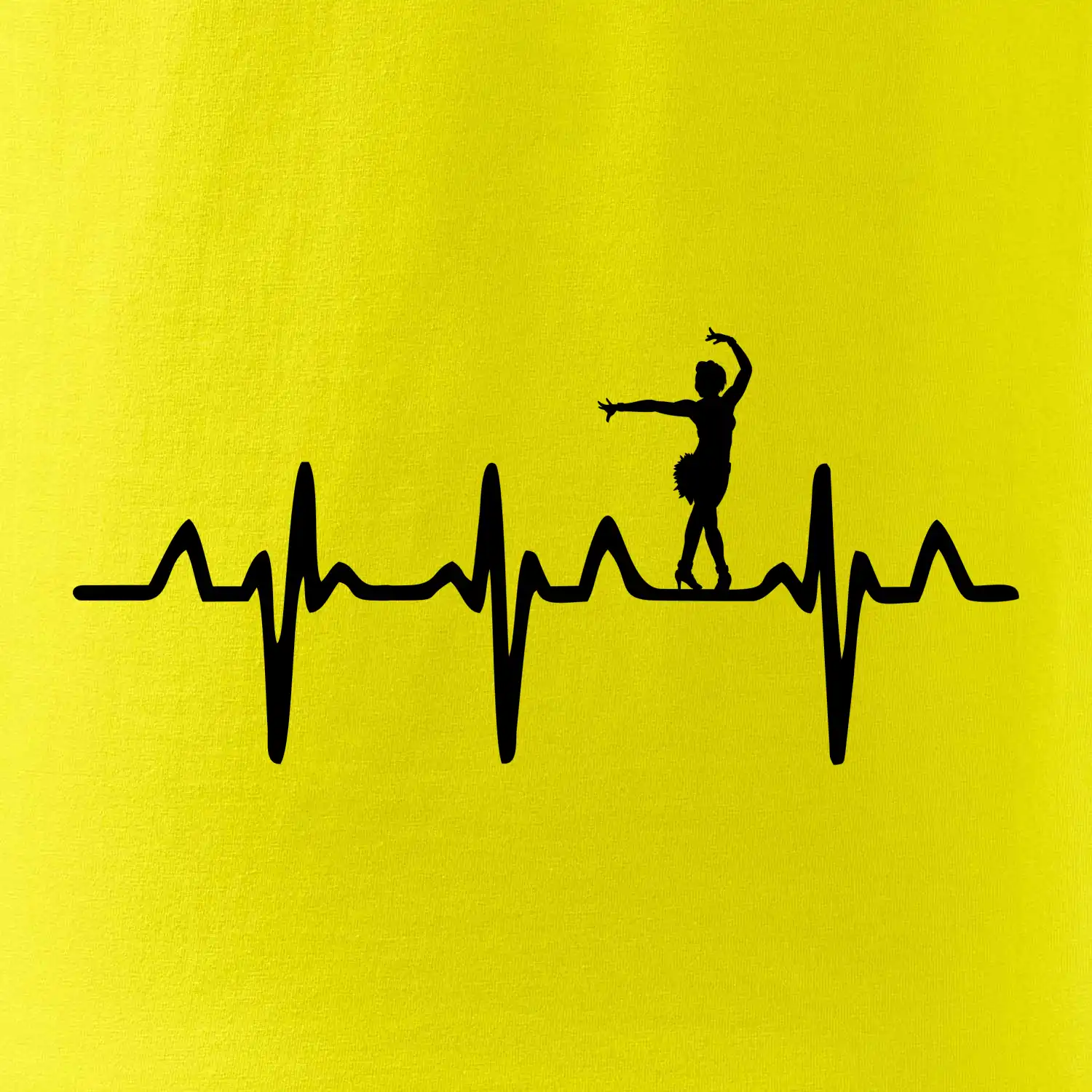 EKG tanečnice salsy