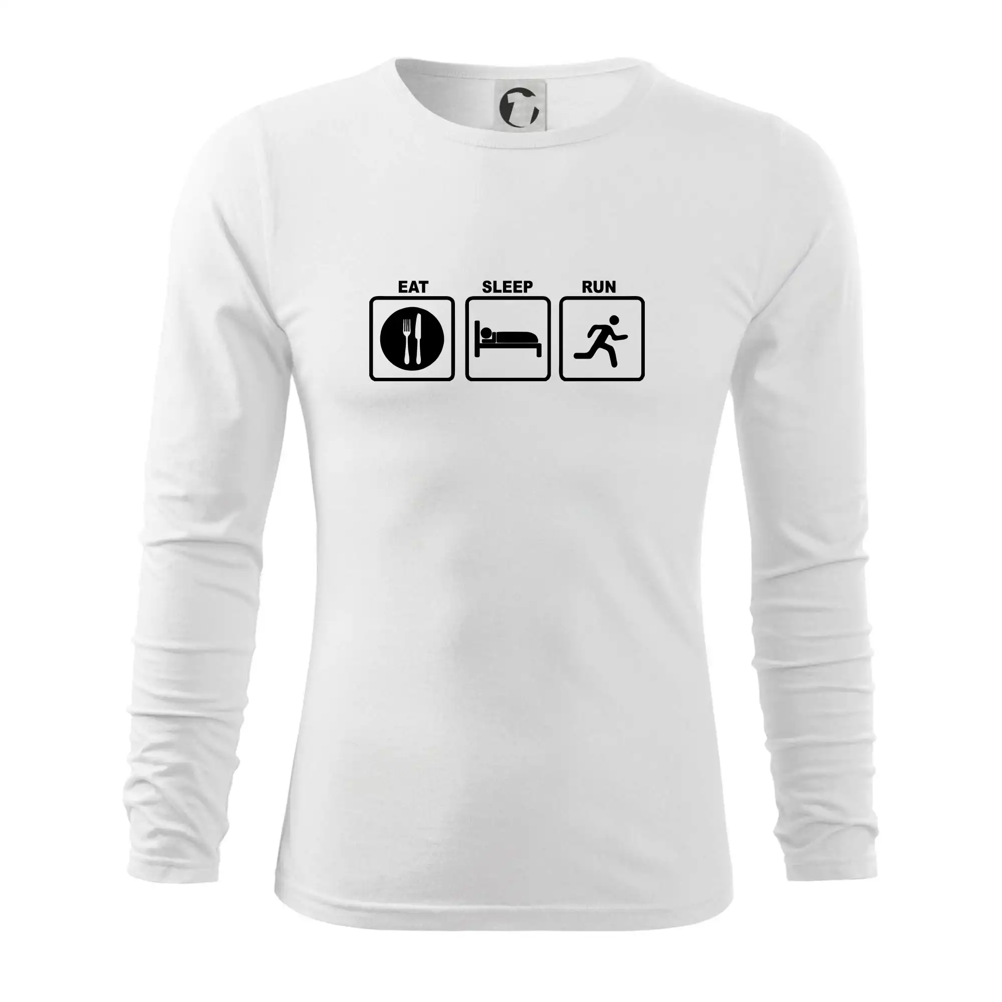 Eat sleep run čtverce