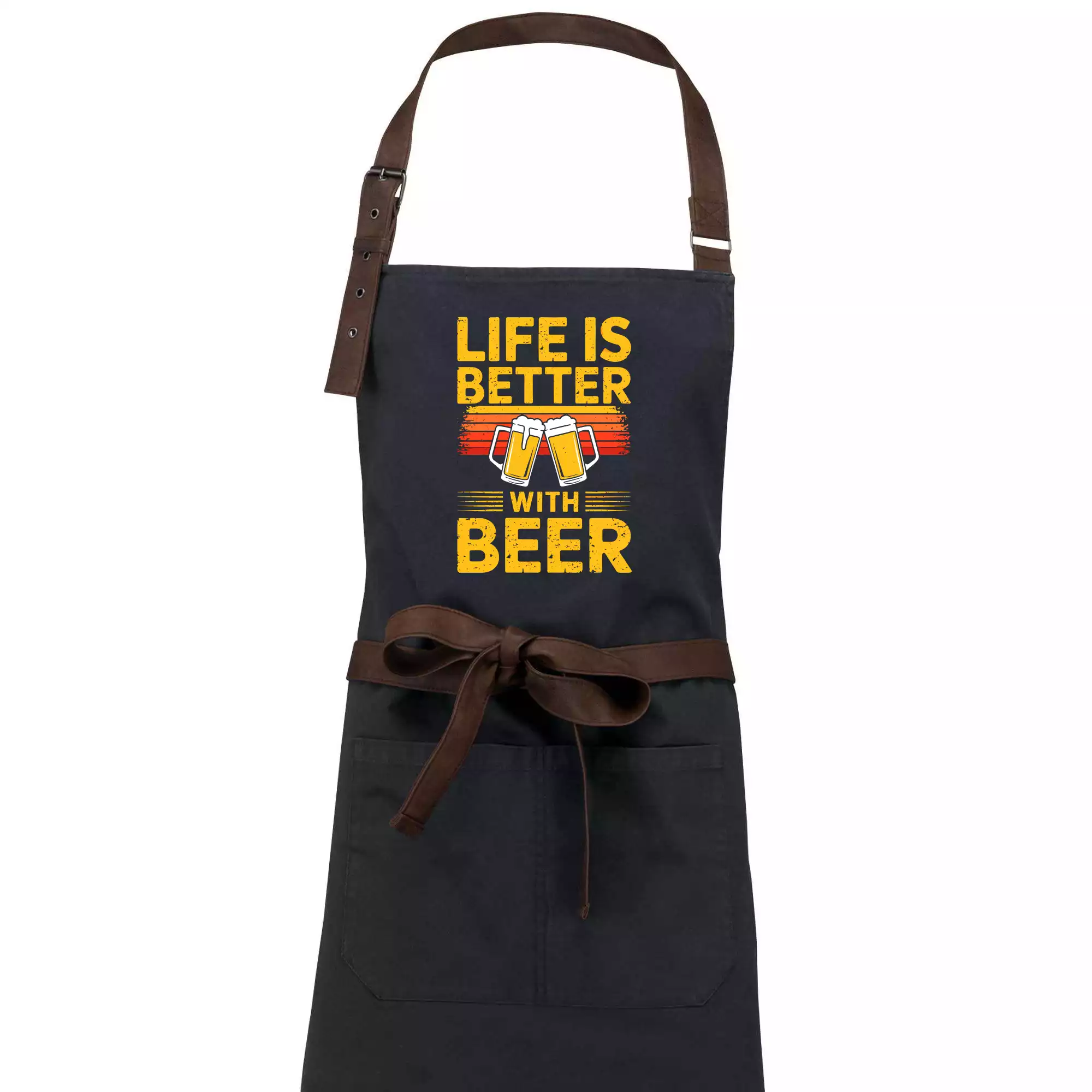 Life is better with beer - oranžové