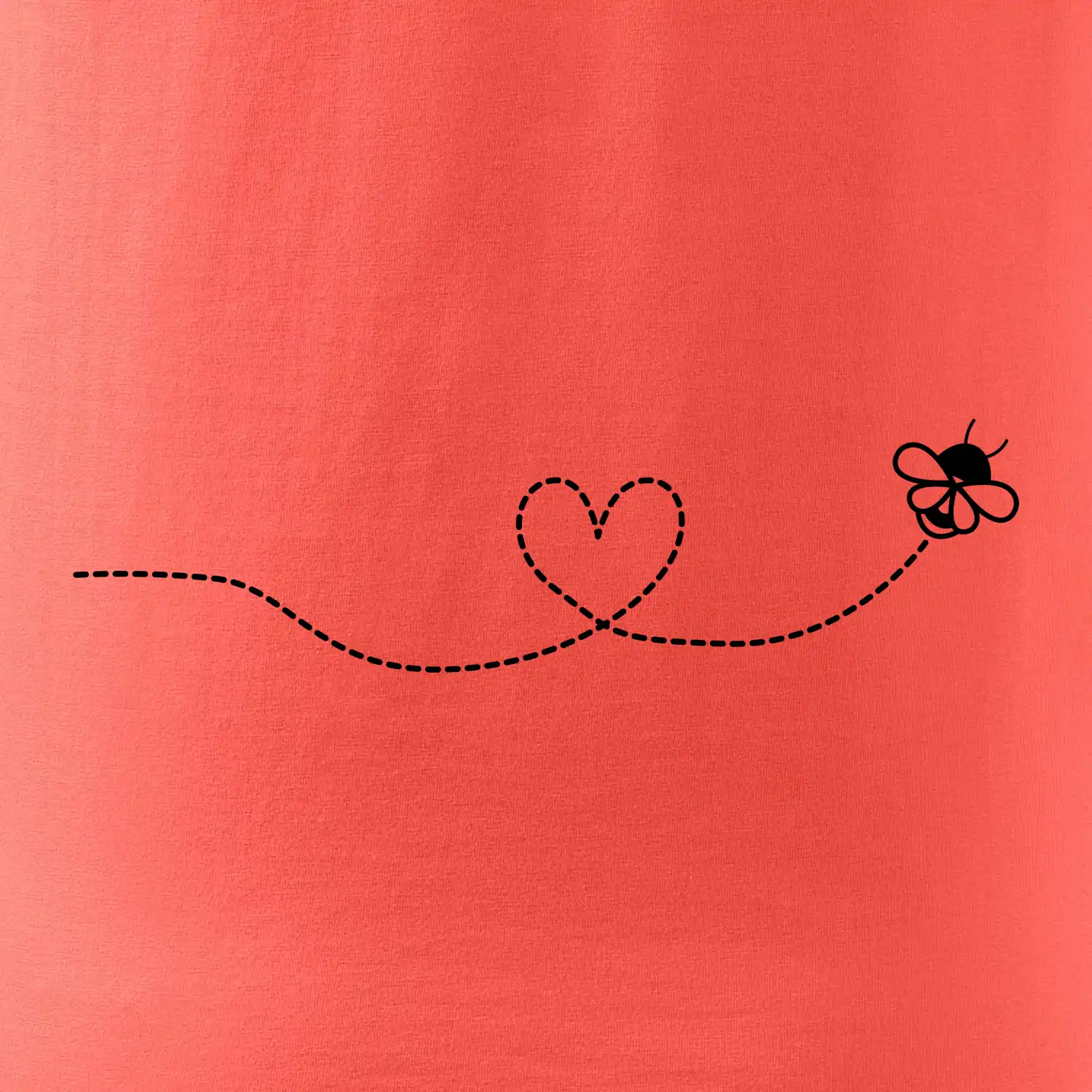 Dráha letu včely - srdce