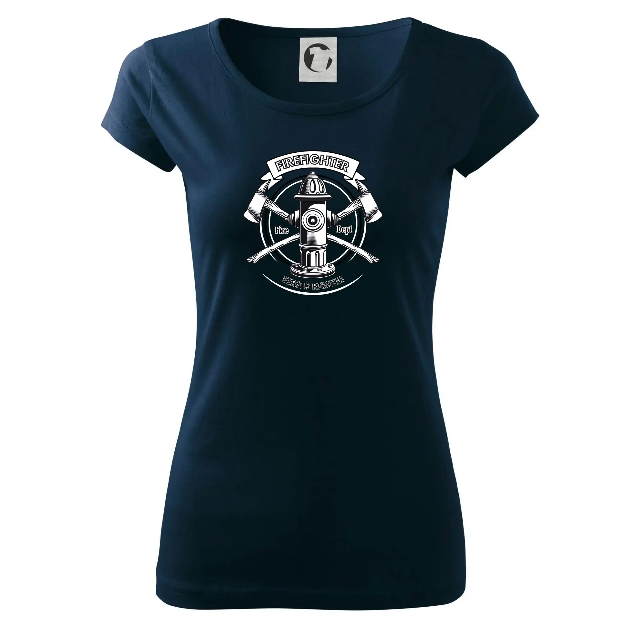 Originálne tričká pre hasičov - Firefighter logo Fire and rescue - Dámske tričko Pure