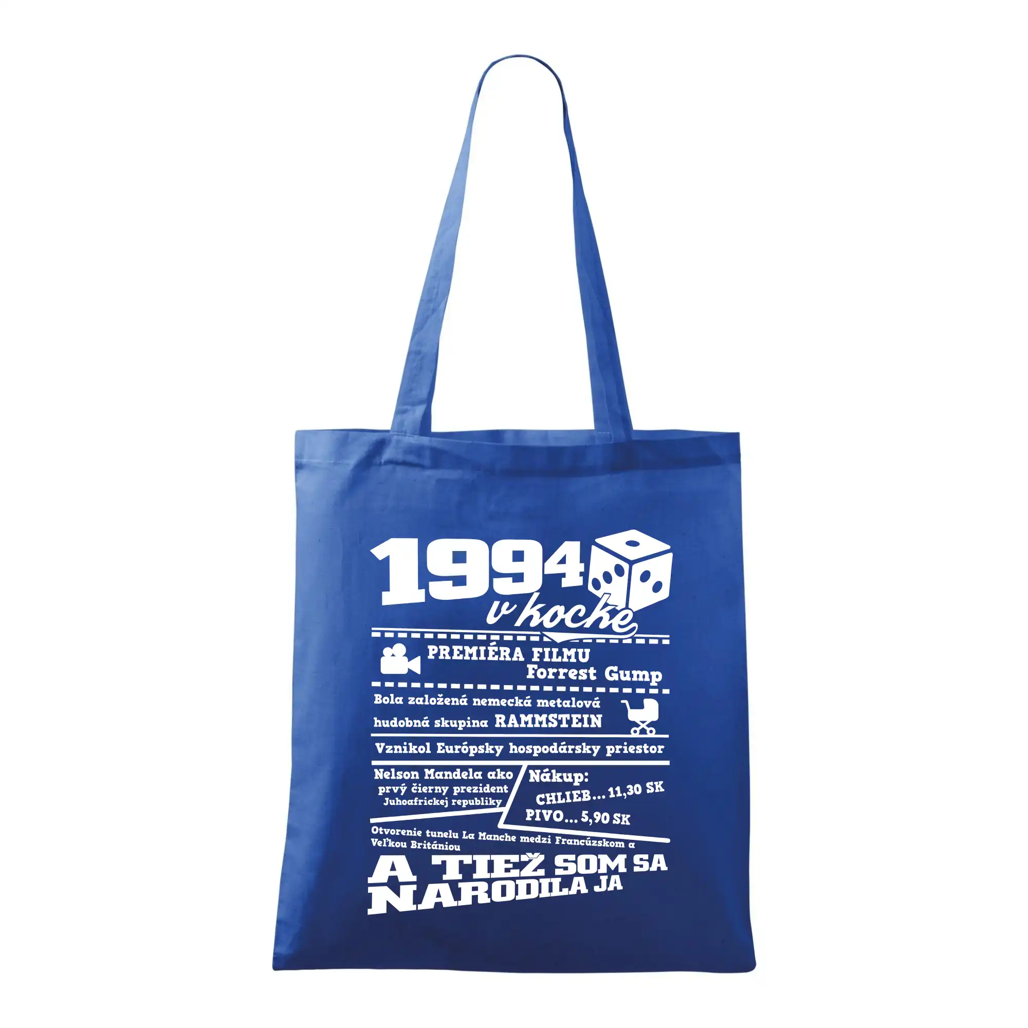 Trička s ročníkom 1994 - 1994 v kocke - Taška bavlnená