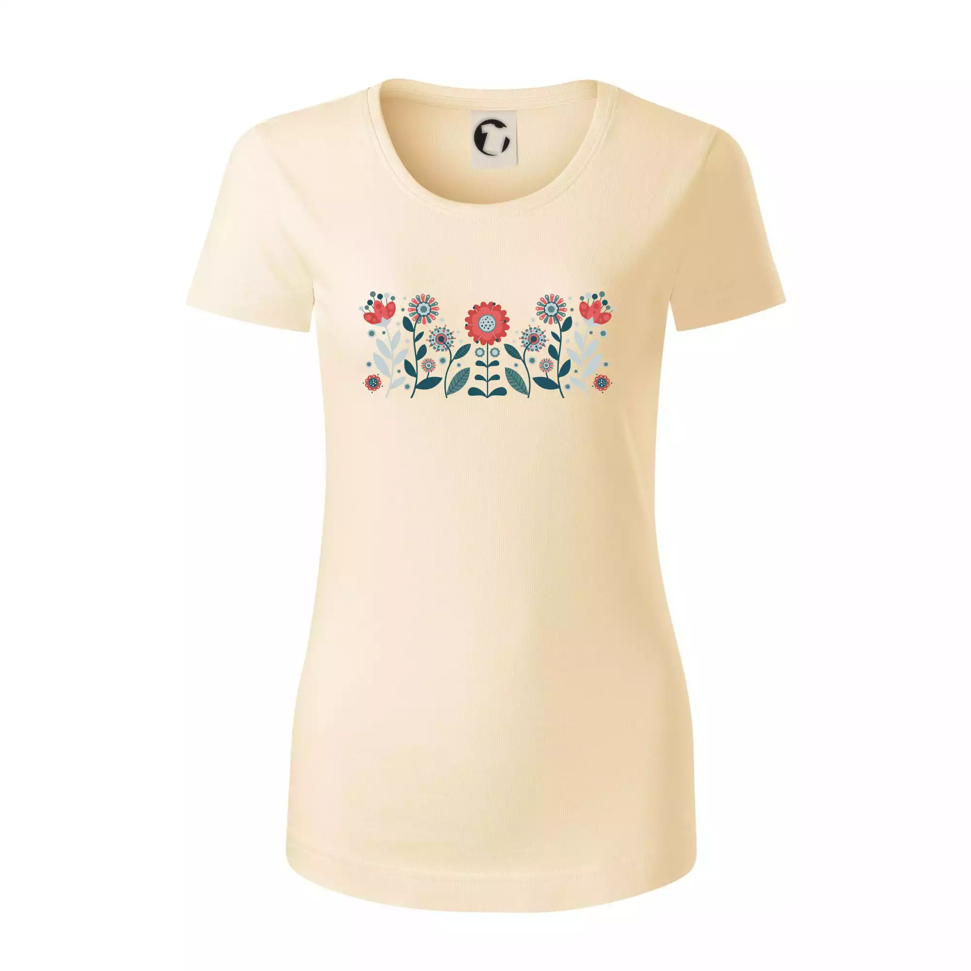 Folklor - květiny v řadě