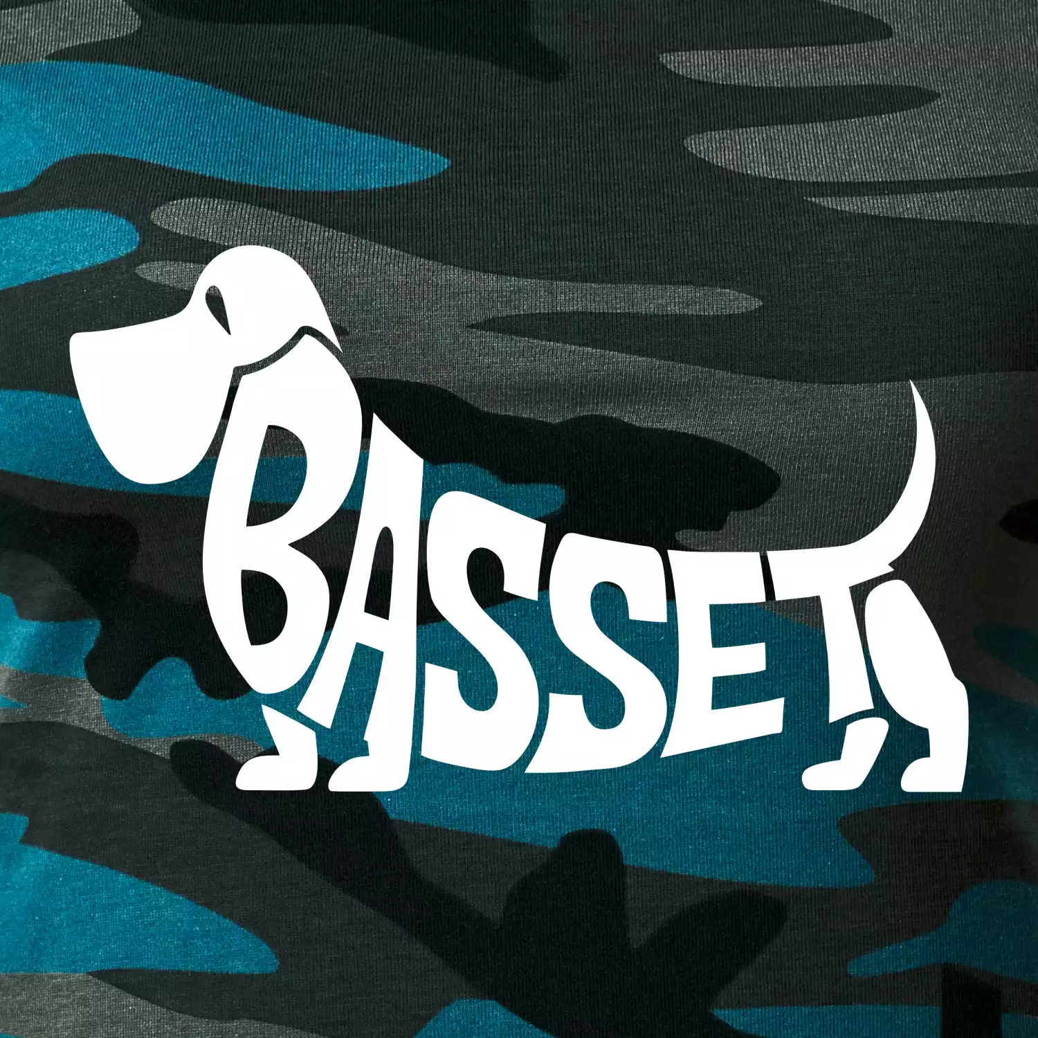 Basset nápis v těle