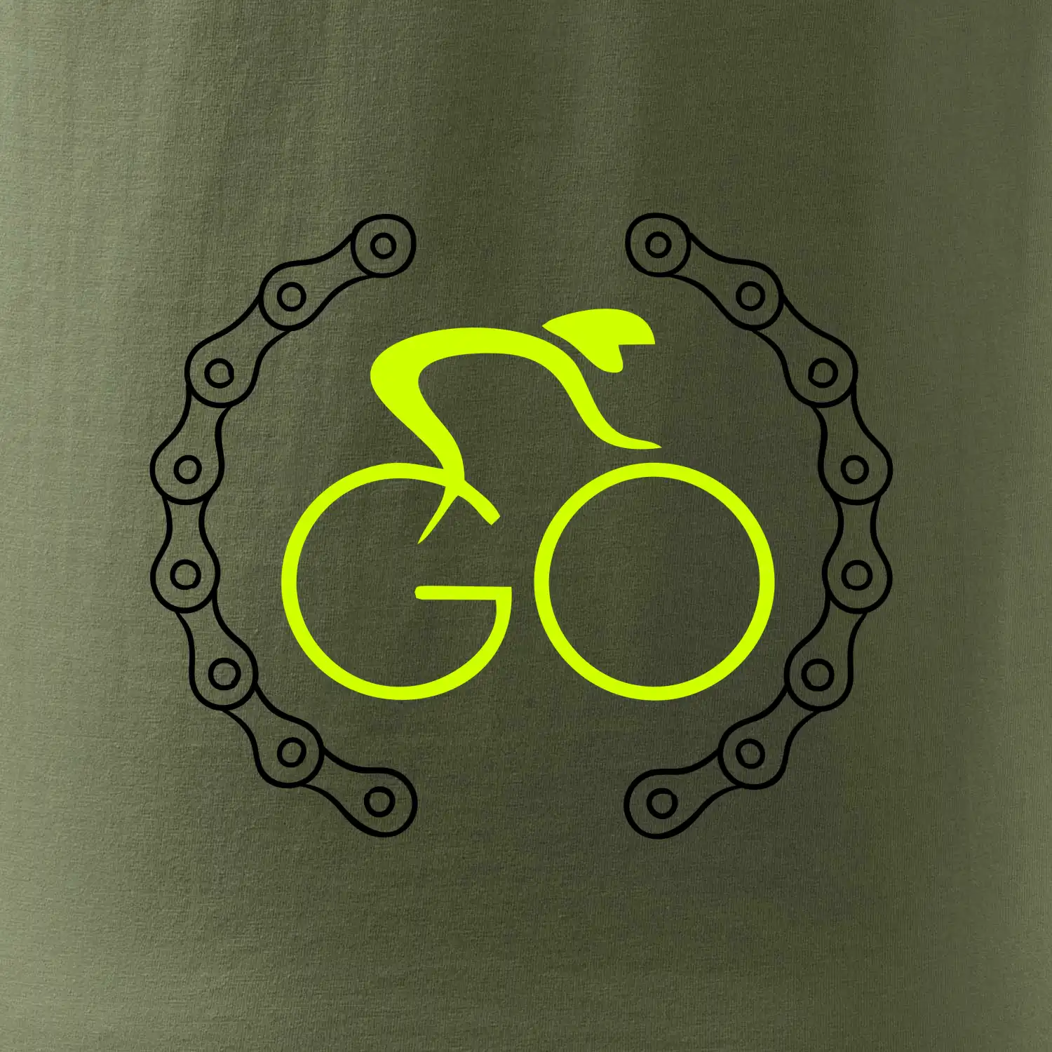 GO cyklista (fluo potisk)