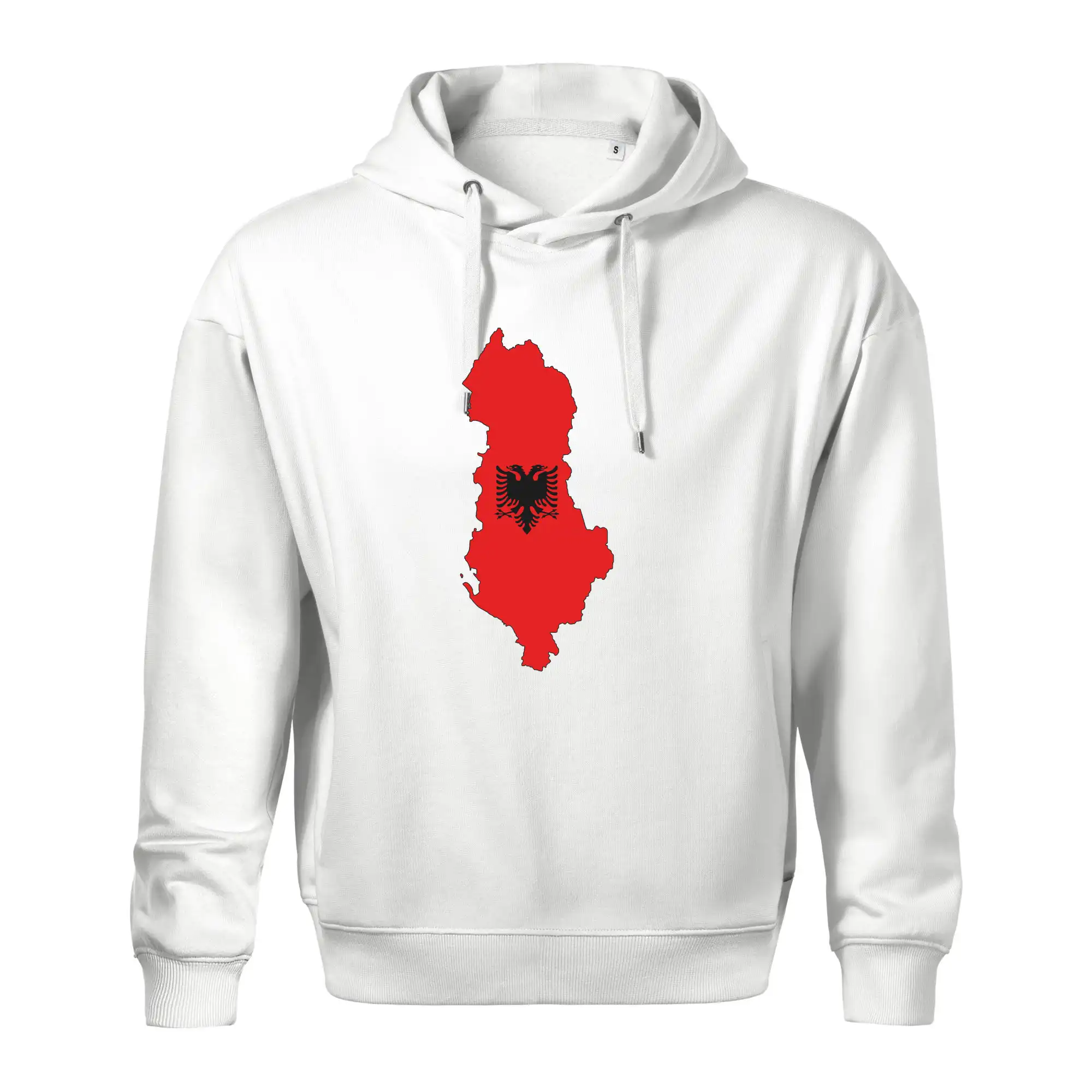Albánie mapa a znak