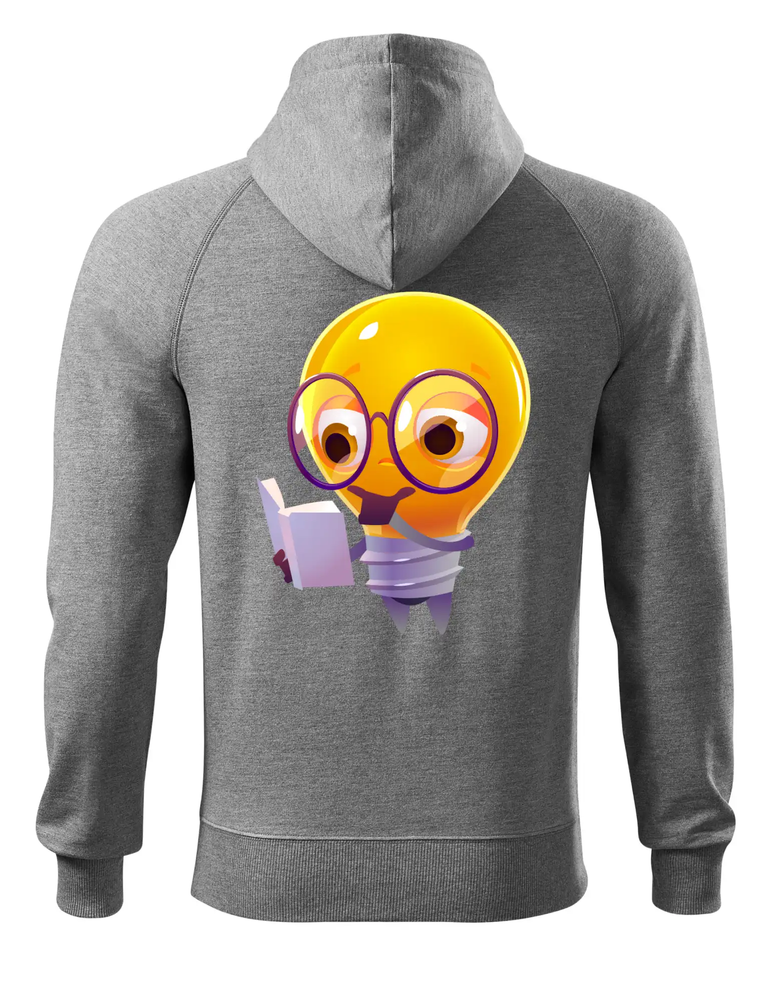 Žárovka přemýšlí nad knihou