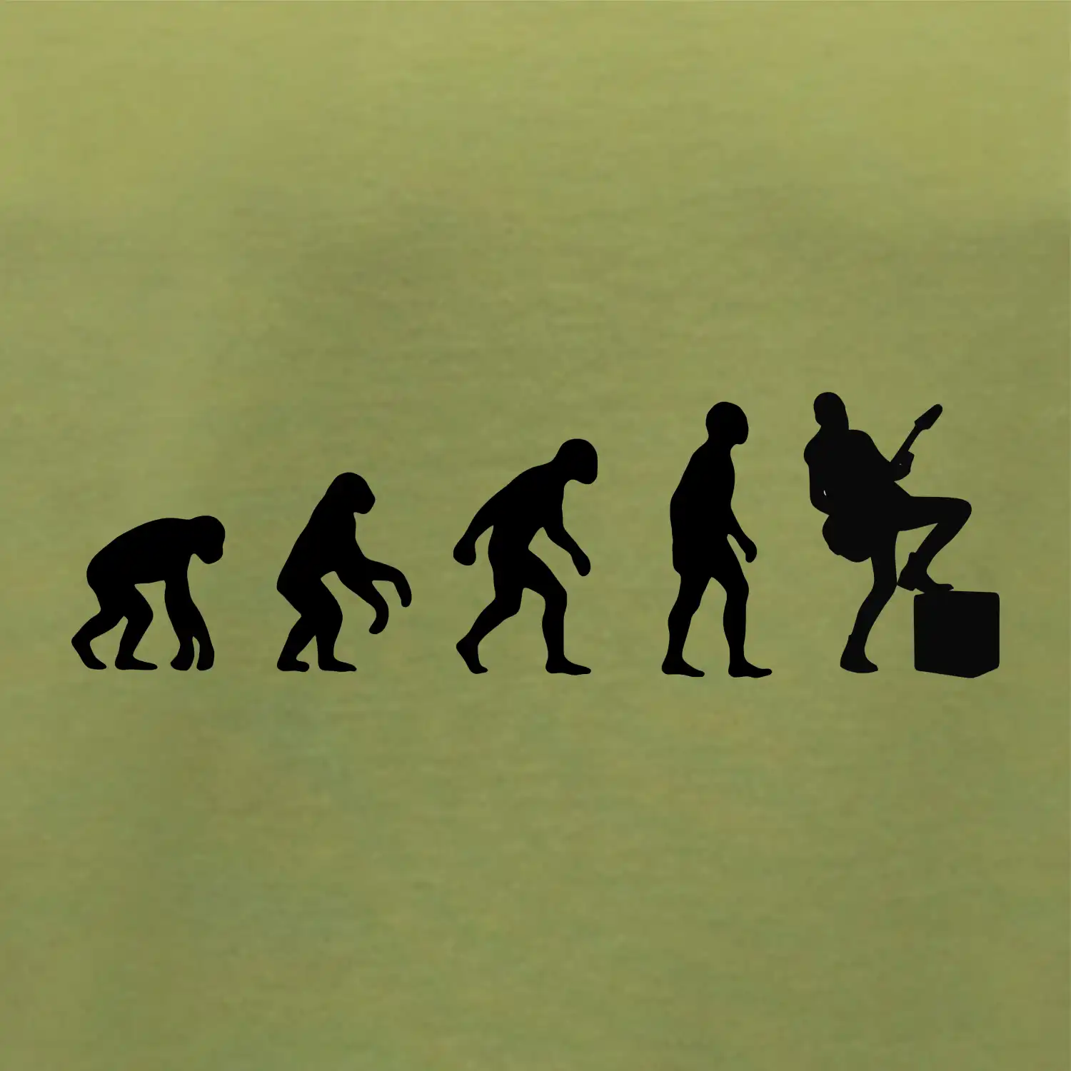 Evoluce kytarista - noha na kombu