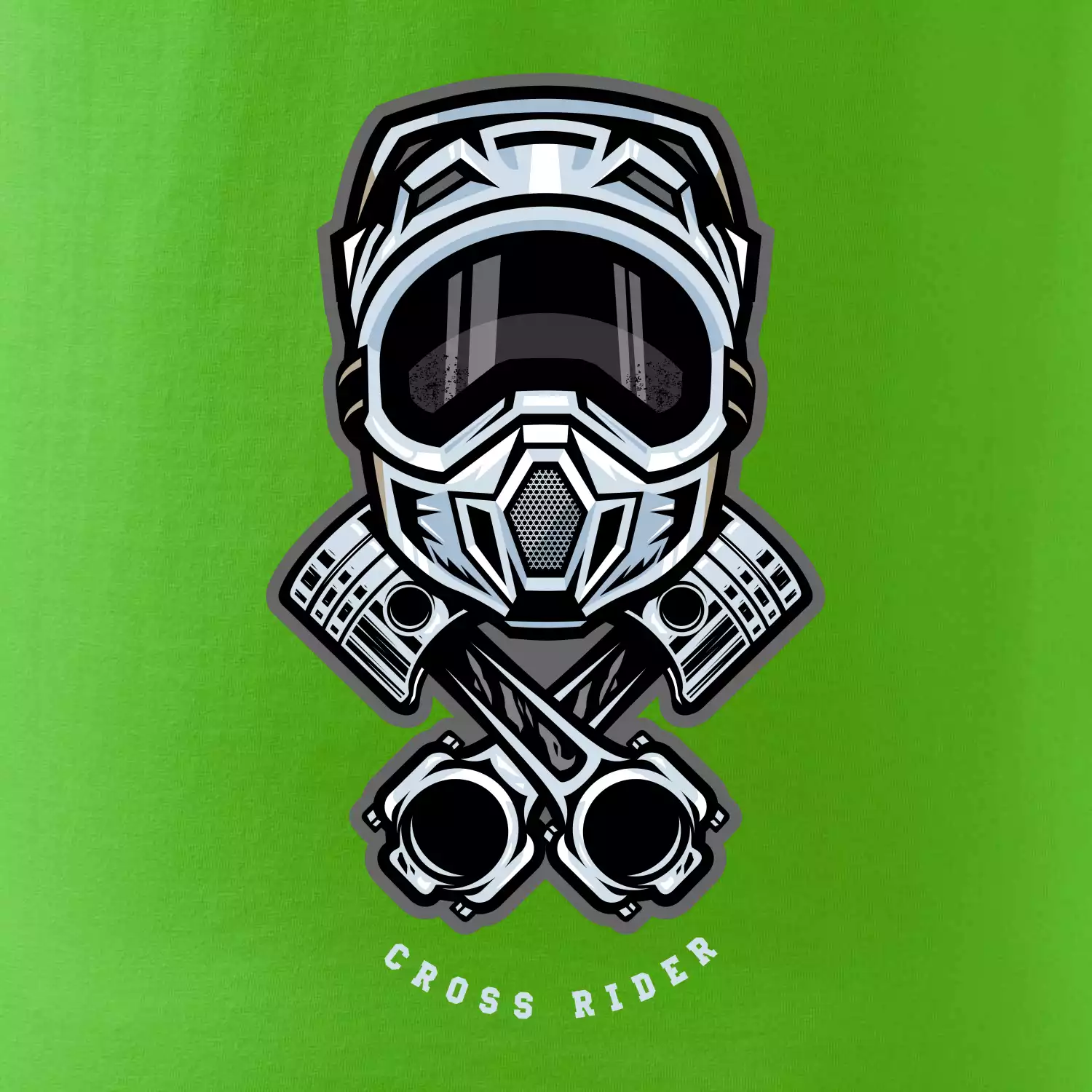 Cross rider písty helma