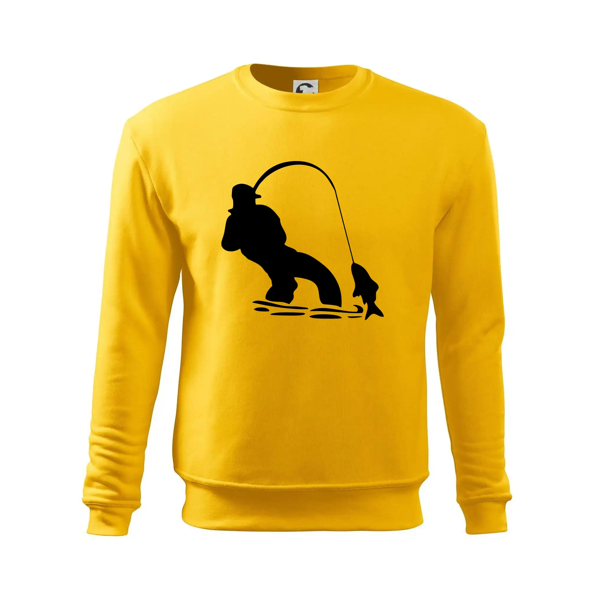 Rybář tahající rybu