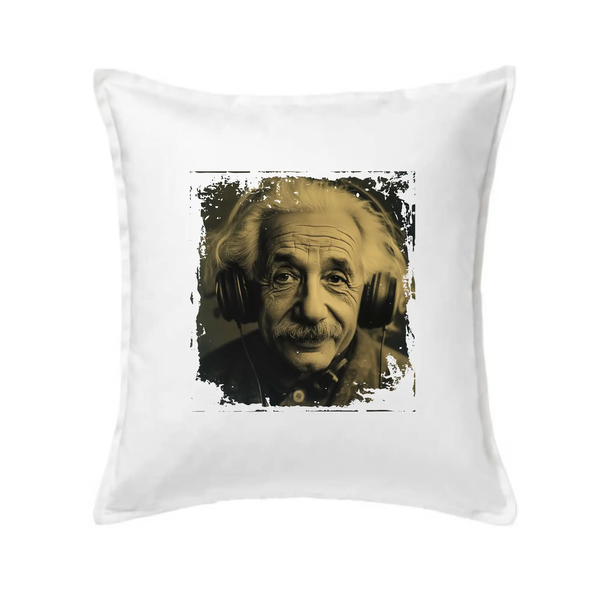 Albert se sluchátky