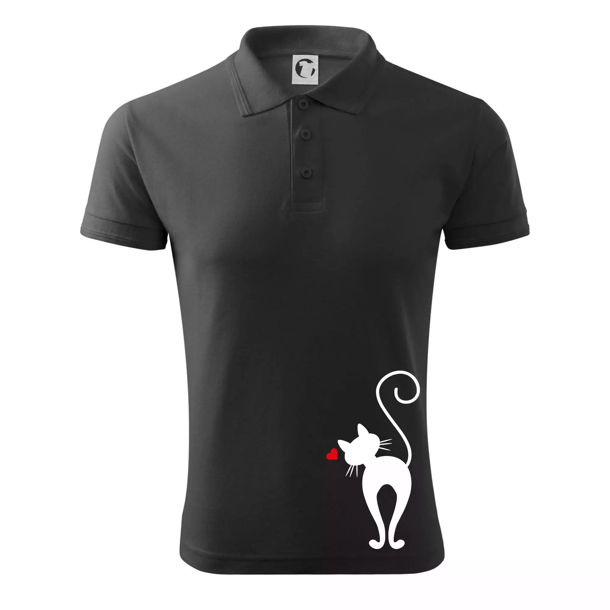 Zamilovaná kočka zezadu