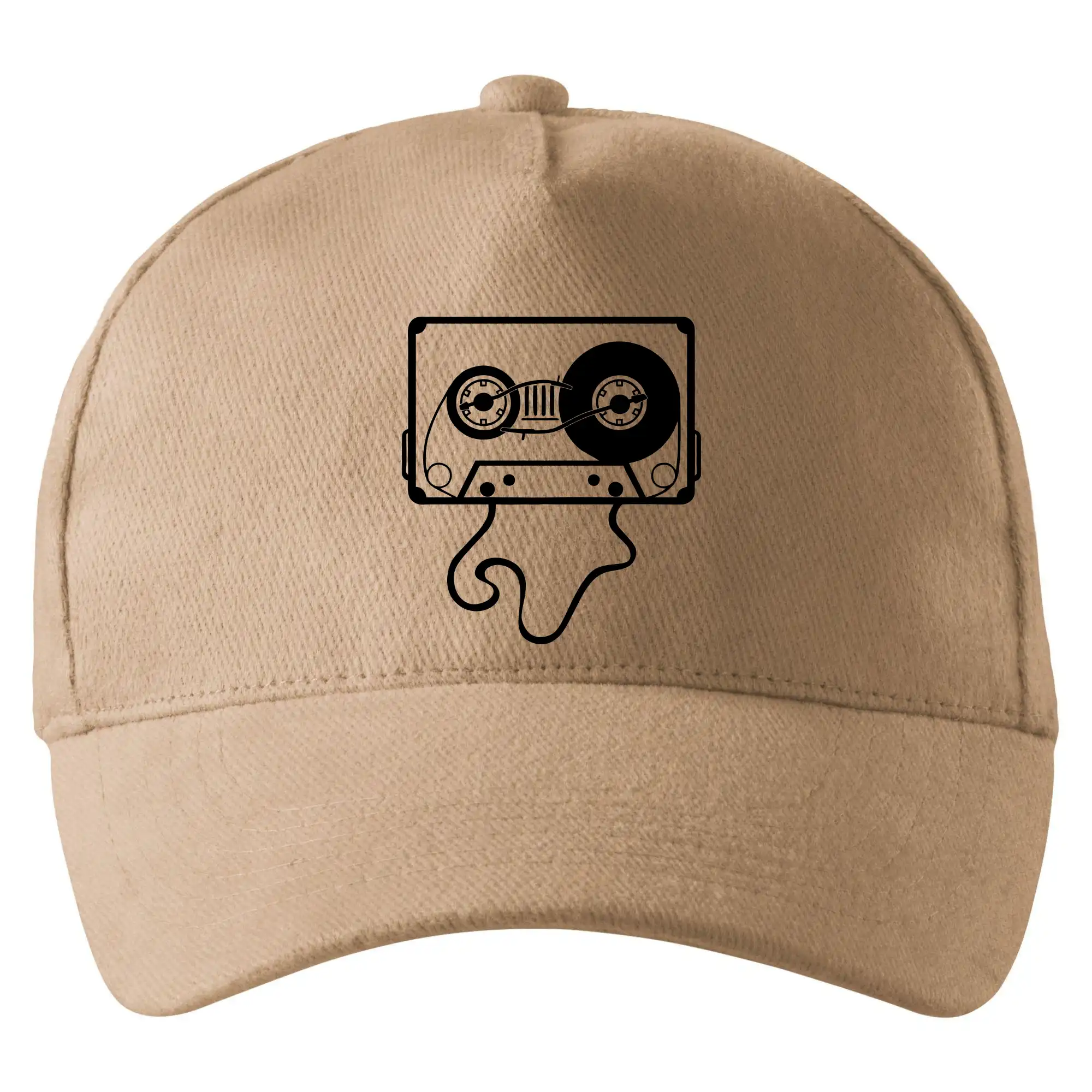 Hudobné tričká - Gramo kazeta - Šiltovka so zahnutým šiltom a mosaznou sponou