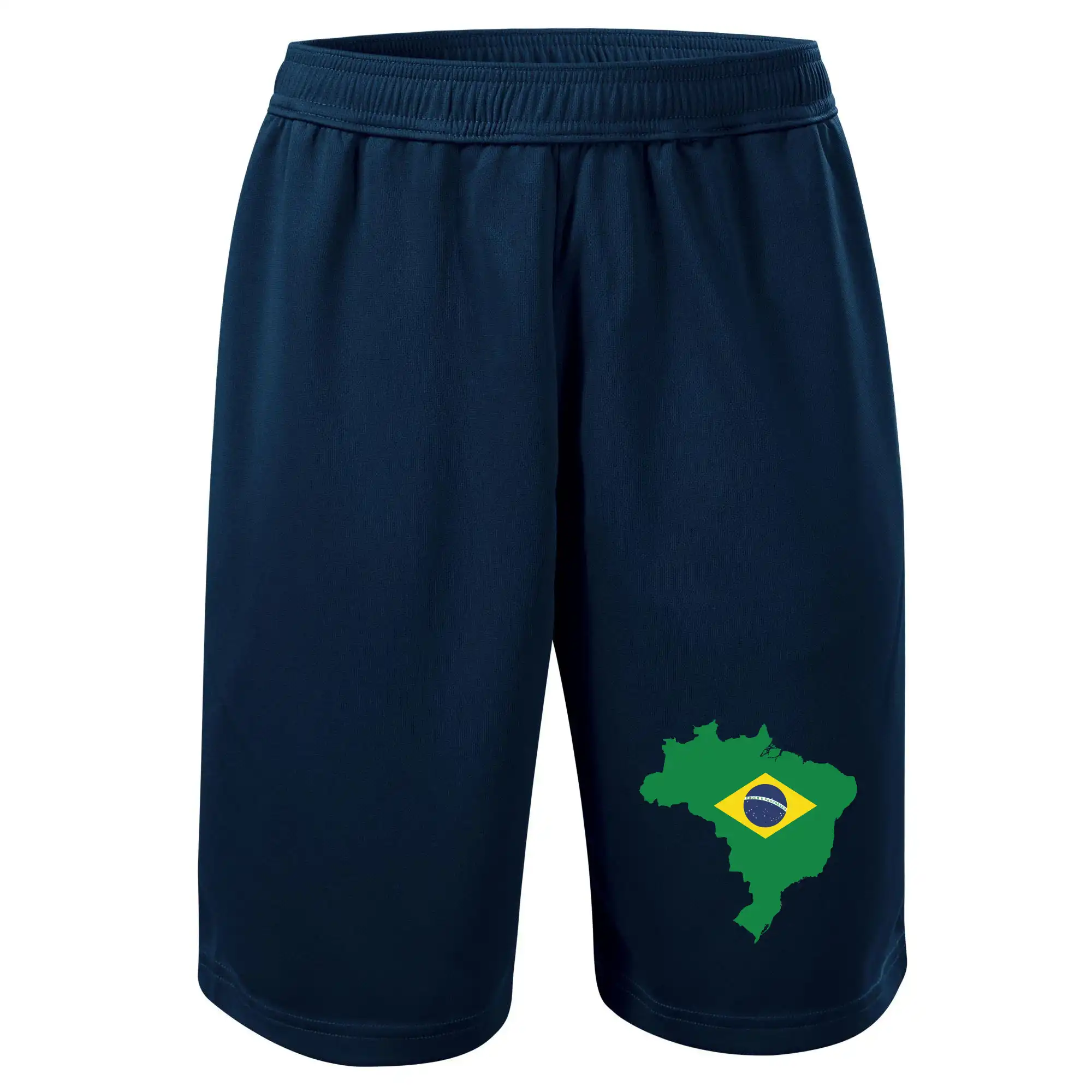Brazílie vlajka v mapě