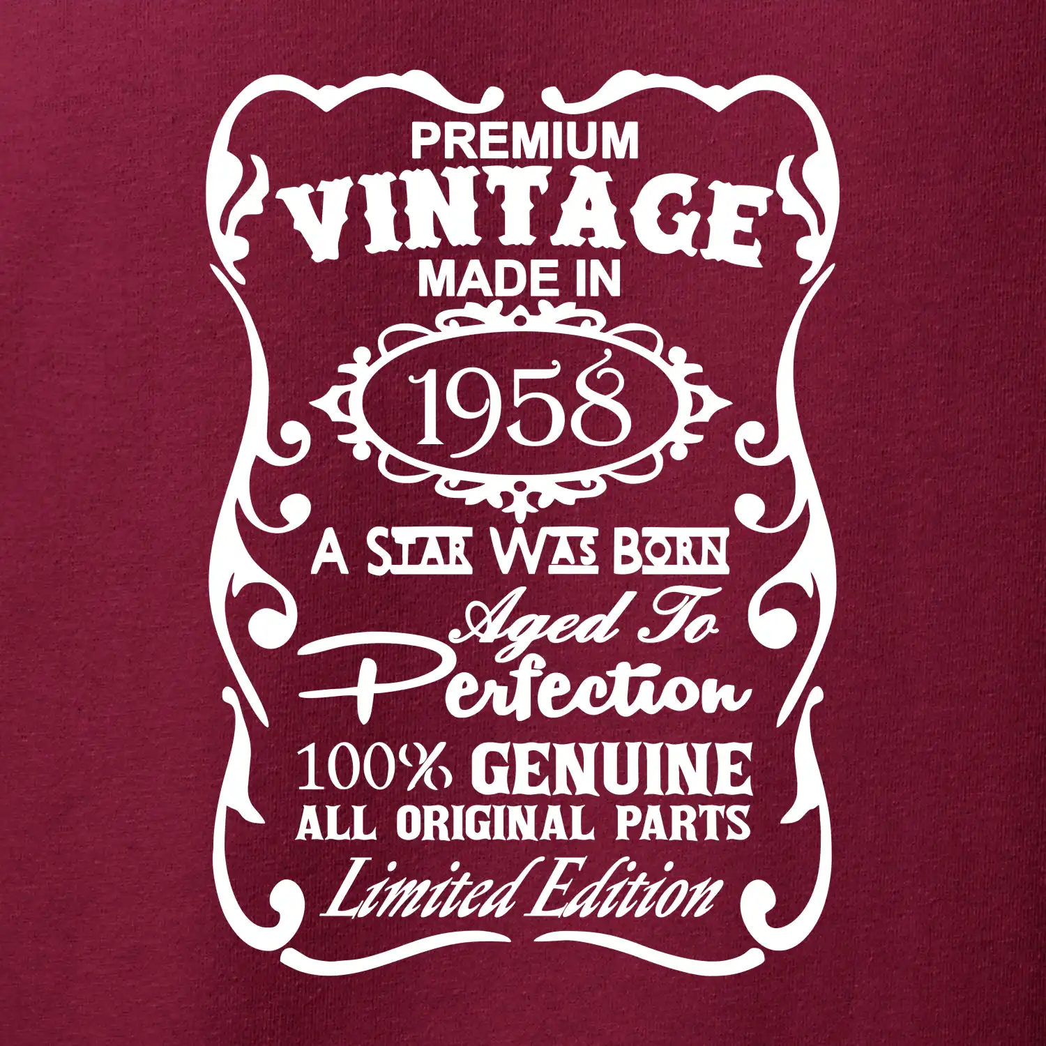 Vintage Etiketa - 1958