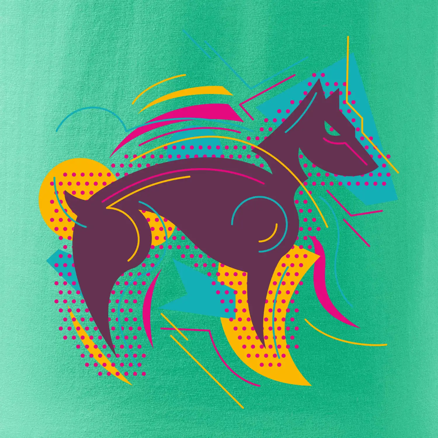 Pes abstrakce hubený