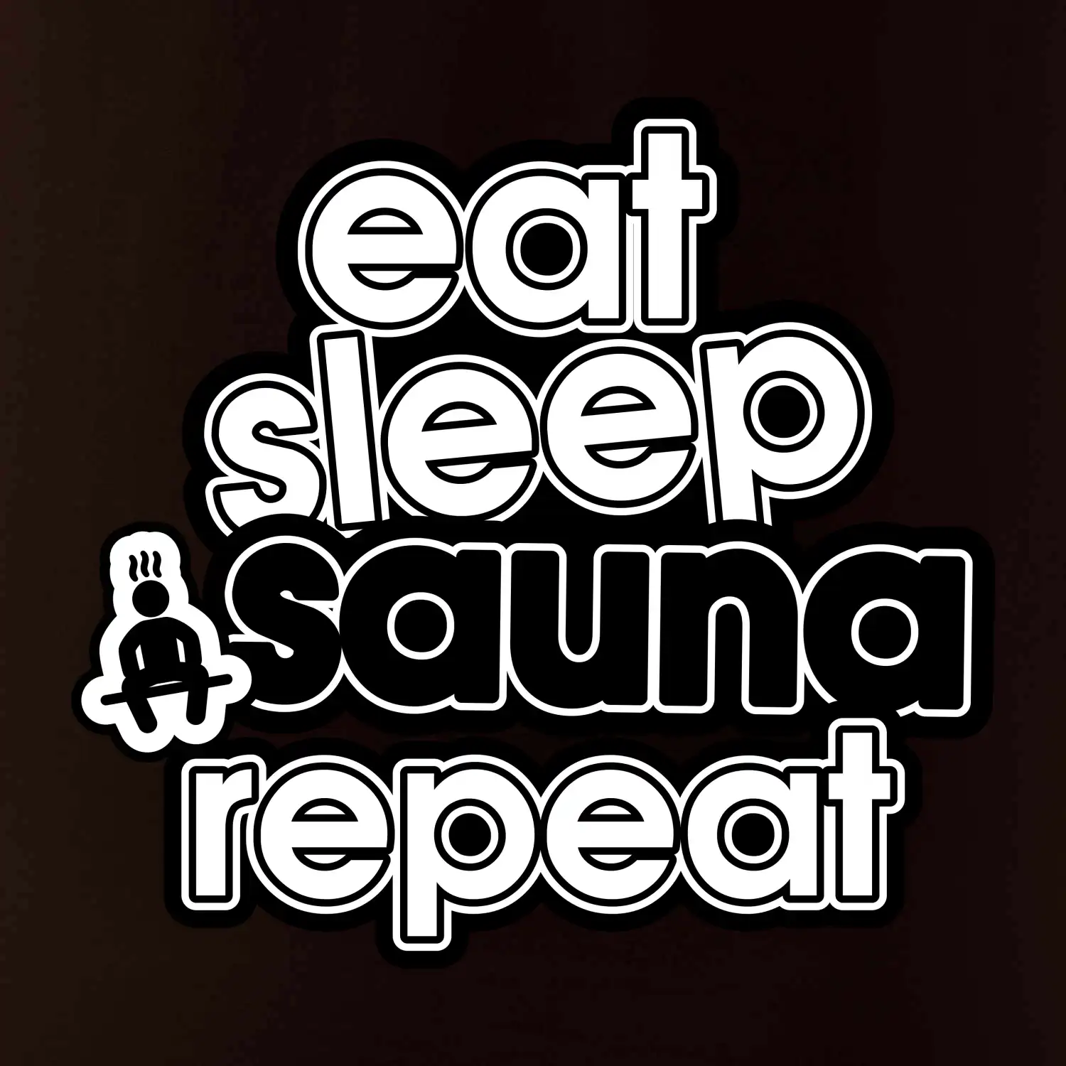 Eat sleep sauna repeat