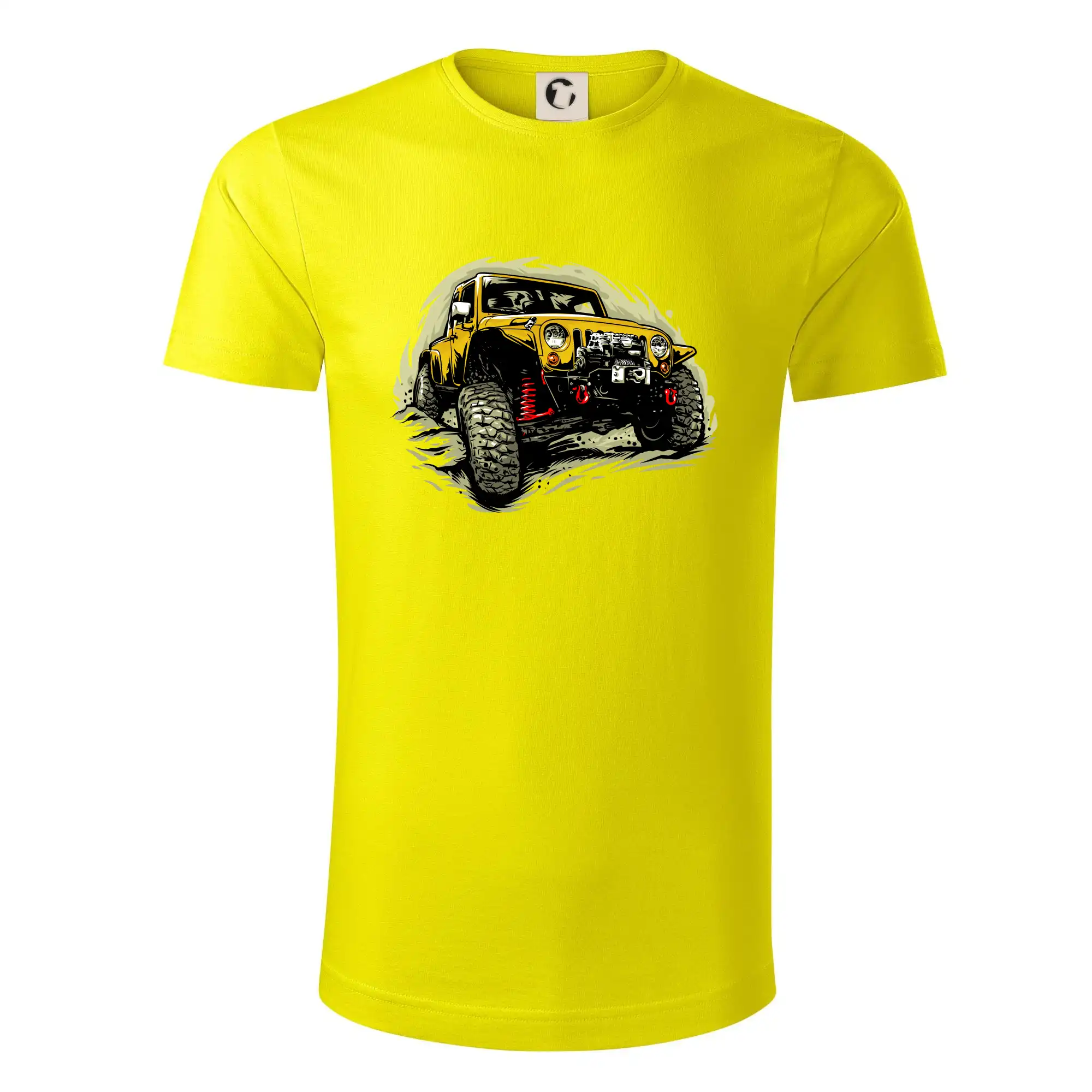 Žlutý offroad s navijákem