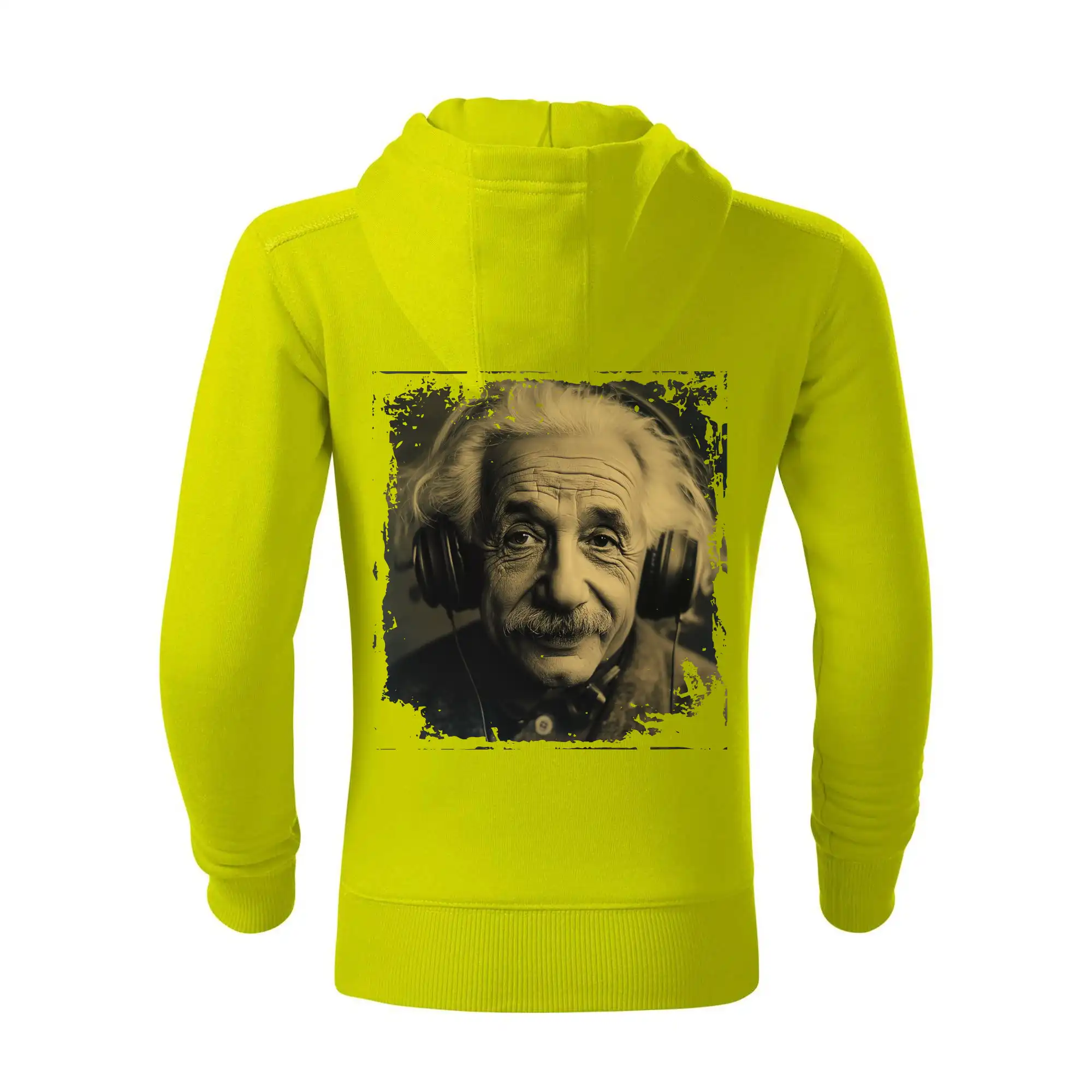 Albert se sluchátky