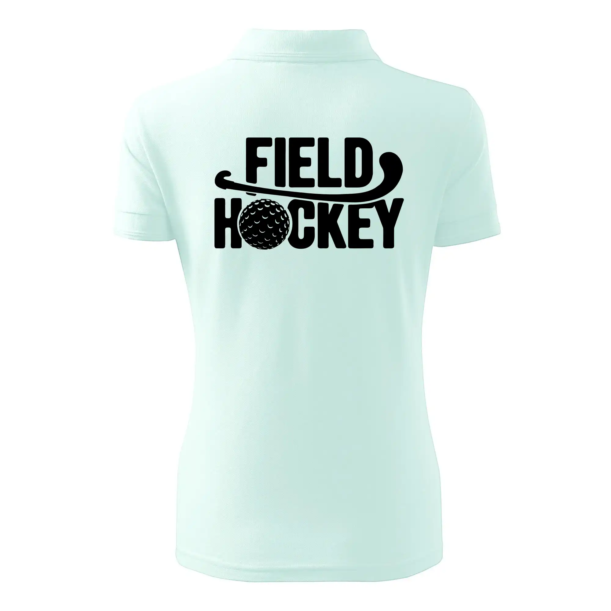 Field hockey míček a nápis