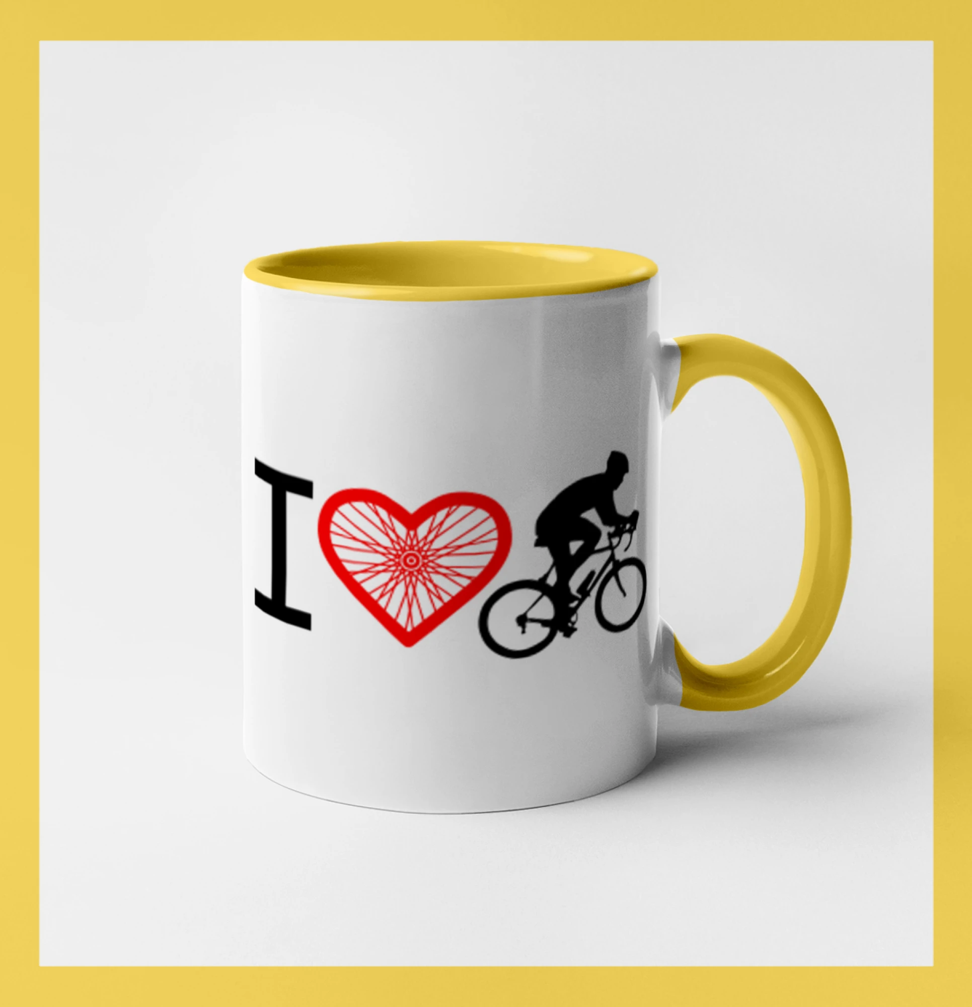 Tričko ako darček pre cyklistu - I love cycles výplet - Hrnček 