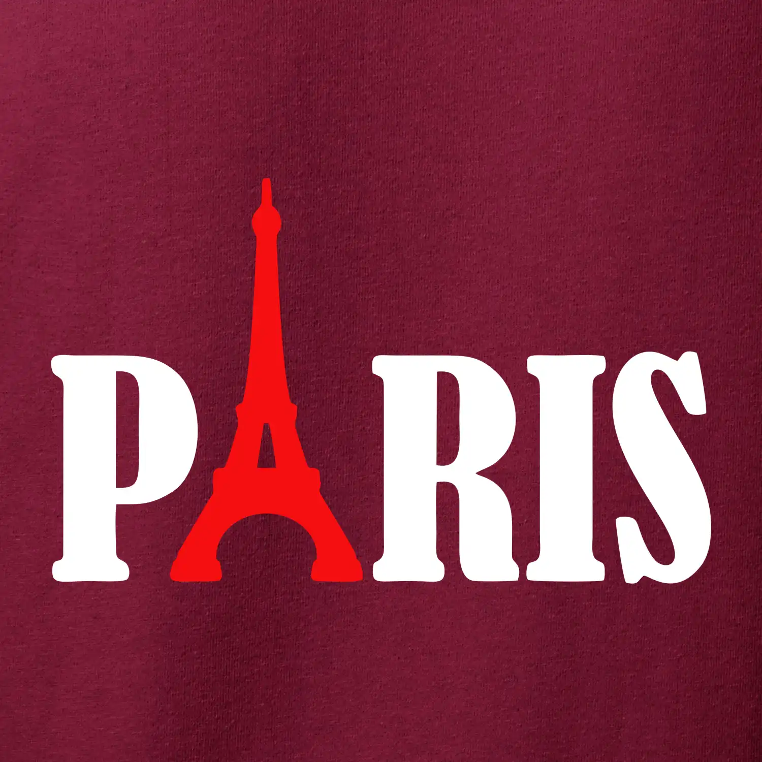 Paris nápis Eiffelova věž