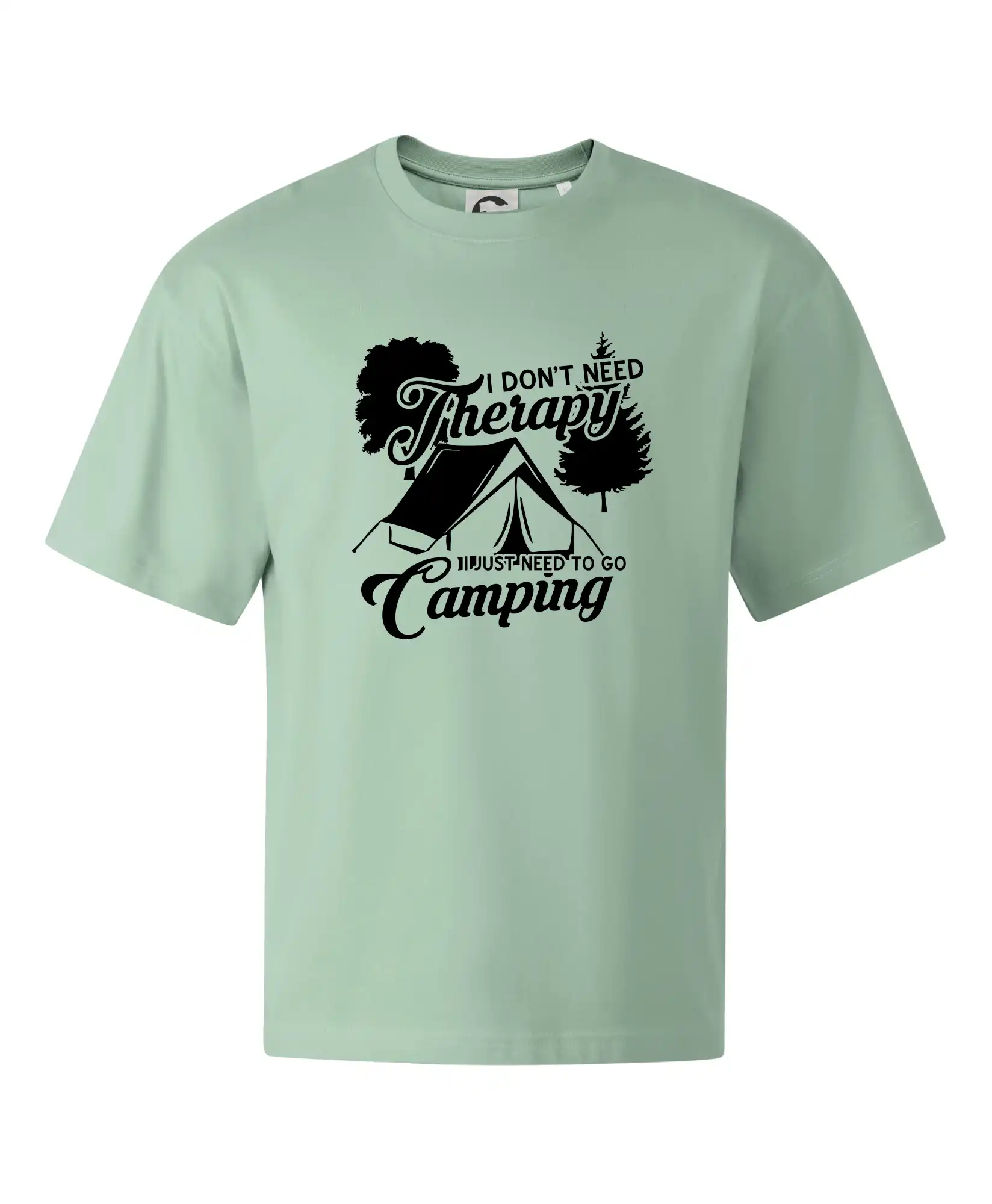 Trička na kempovanie - I don't need therapy camping - Stage unisex - OVERSIZE