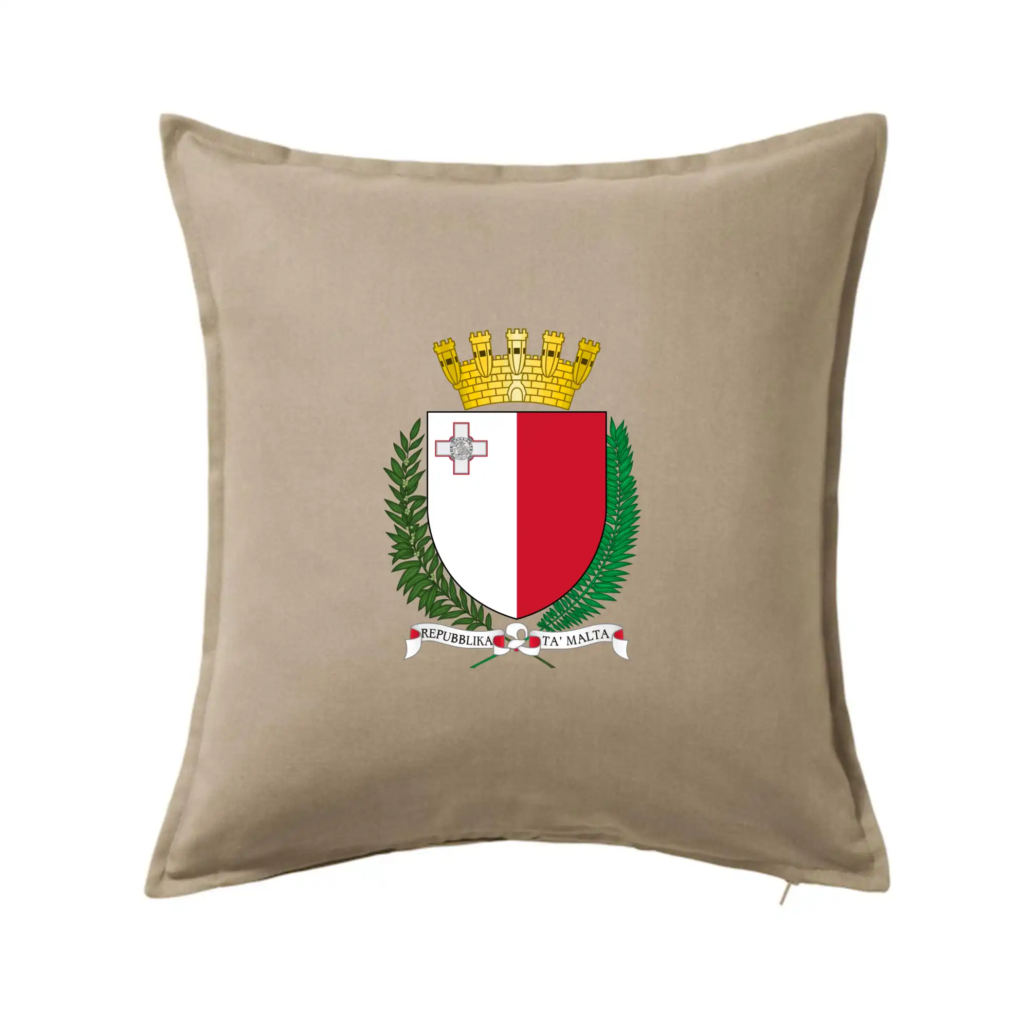 Motívy štátnych vlajok - Malta - statný znak - Vankúš 50x50