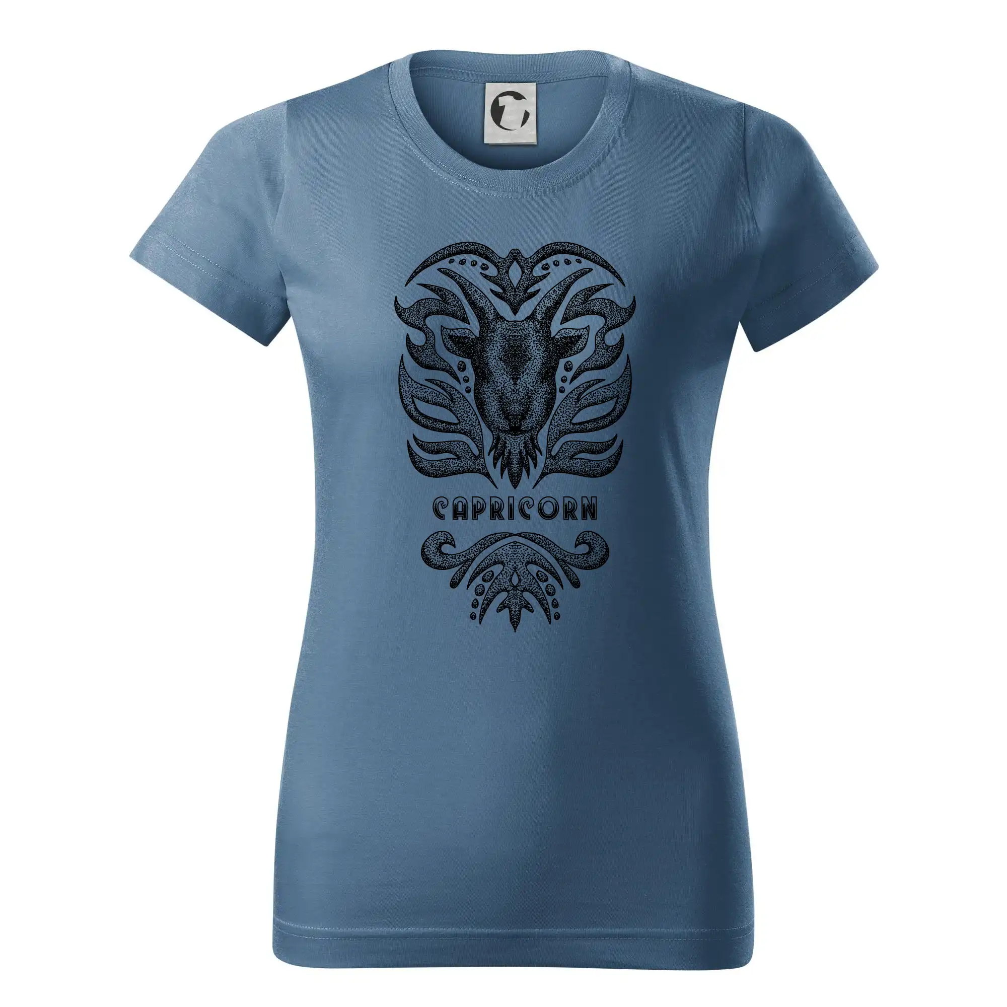 Tričká kozorožec - Capricorn - vintage - Dámske tričko basic - ľahko voľnejšie a dlhšie
