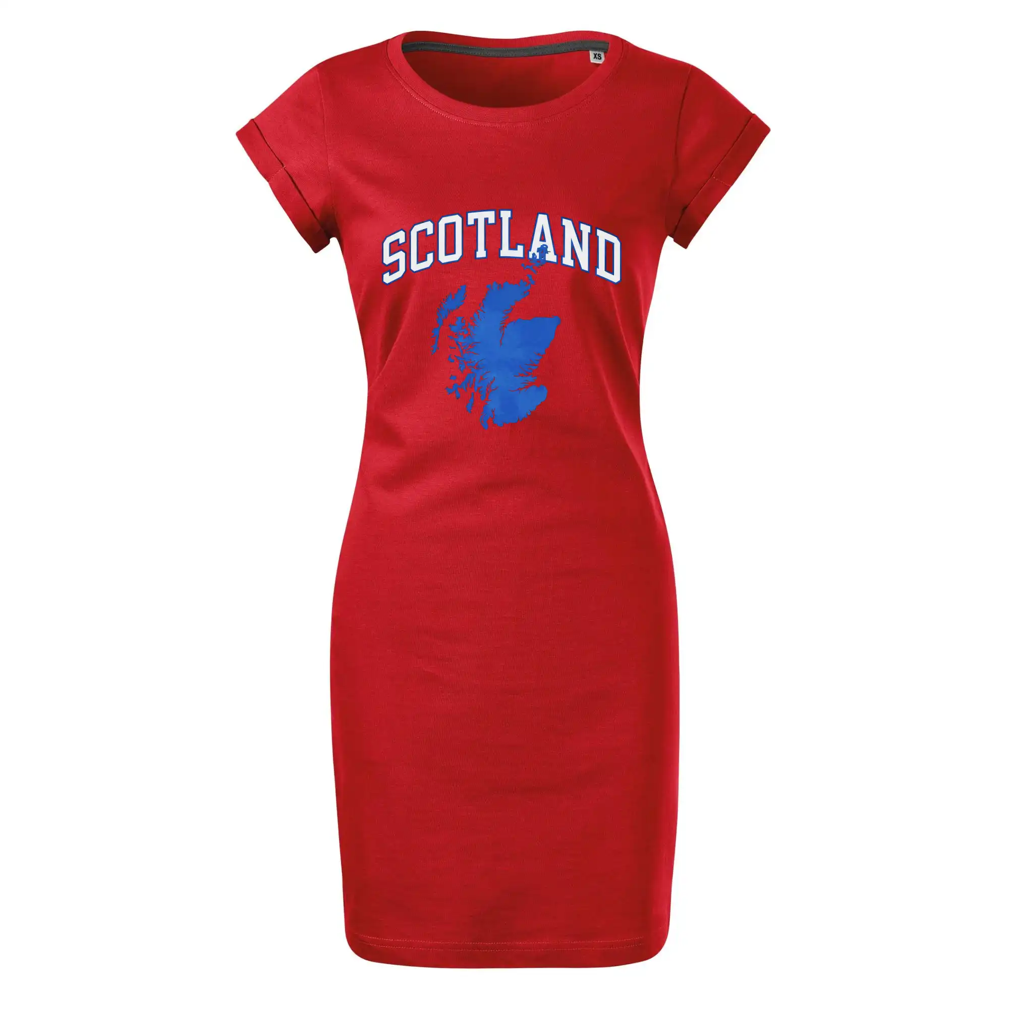 Ostatné mestá / miesta - Scotland nápis s mapou - Tričko Šaty FREEDOM