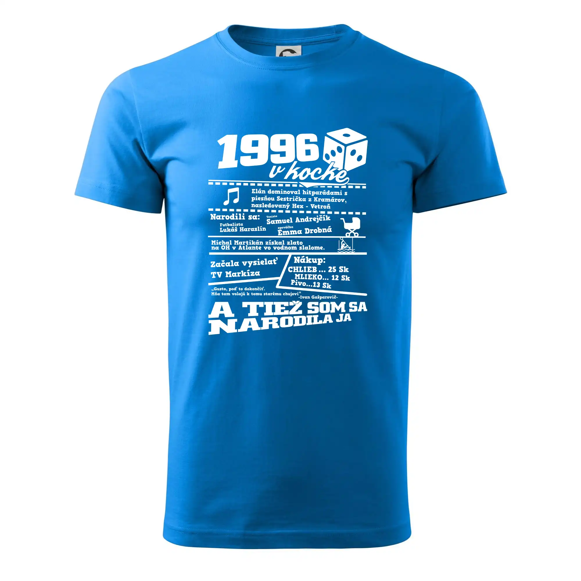 1996 v kocke - Klasické pánske tričko vyššej gramáže