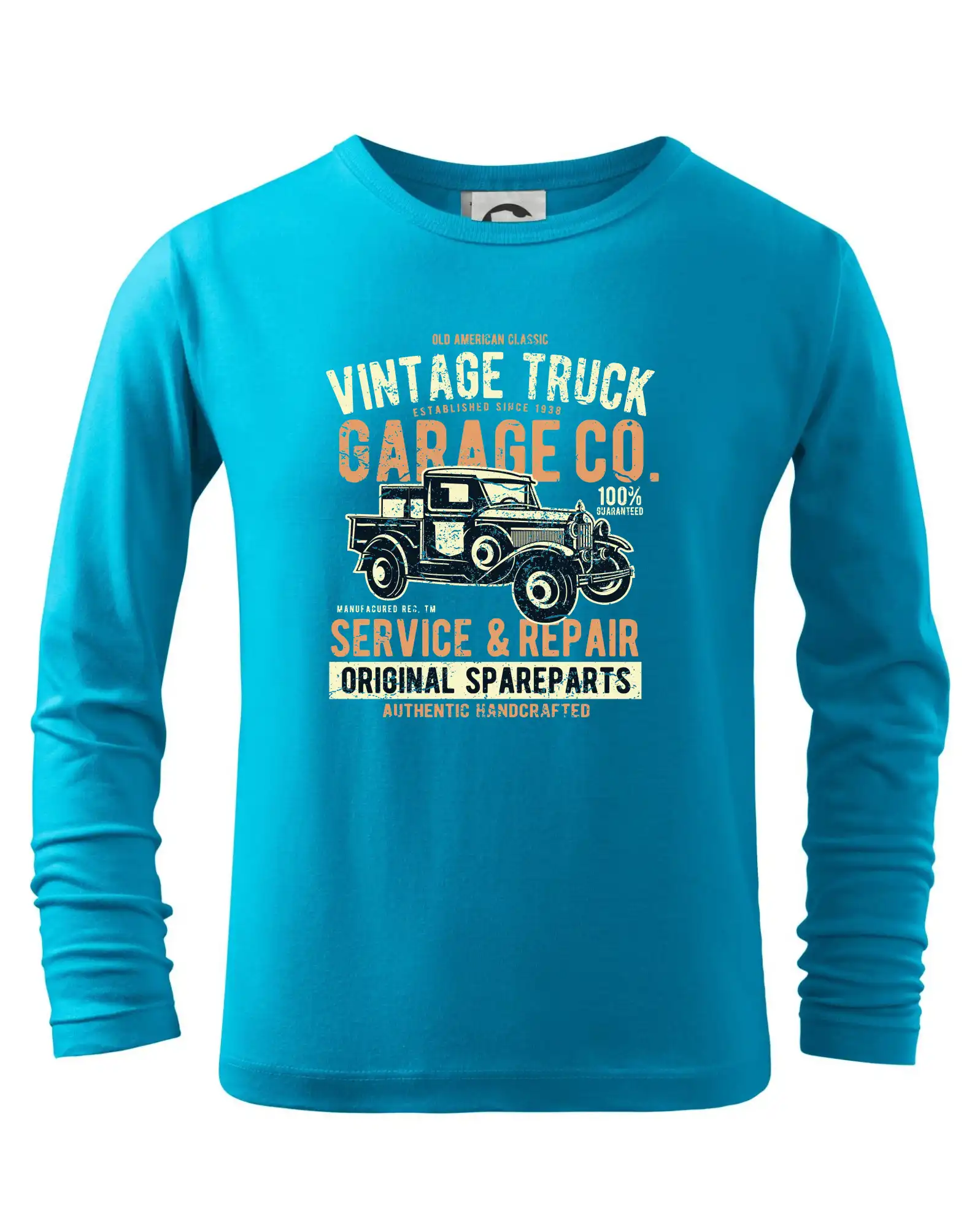 Tričká s kamionmi a nákladiakmi - Vintage Truck - Tričko detské Long Sleeve