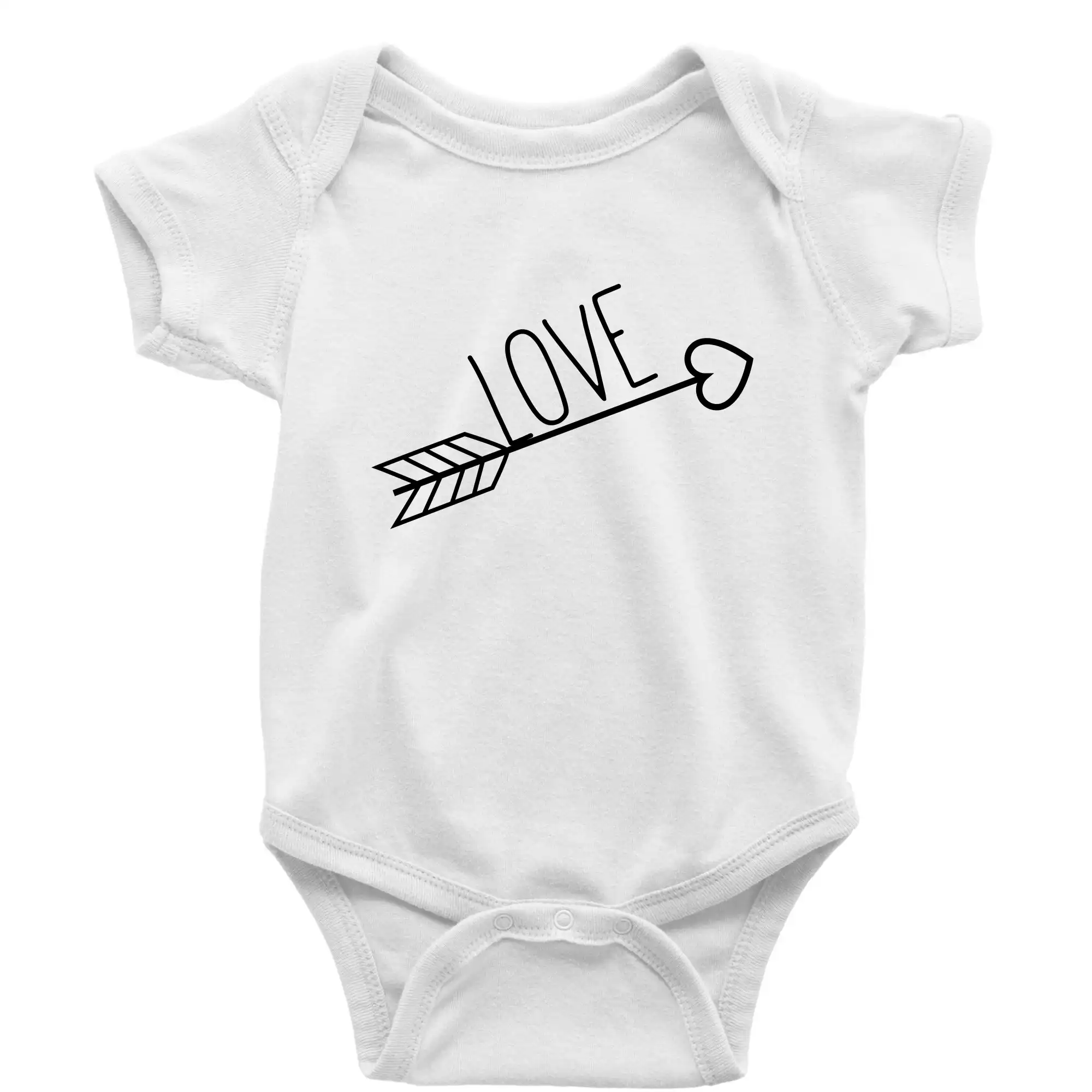 Tričká pre zamilovaných - Love šíp - Body dojčenské s krátkym rukávom