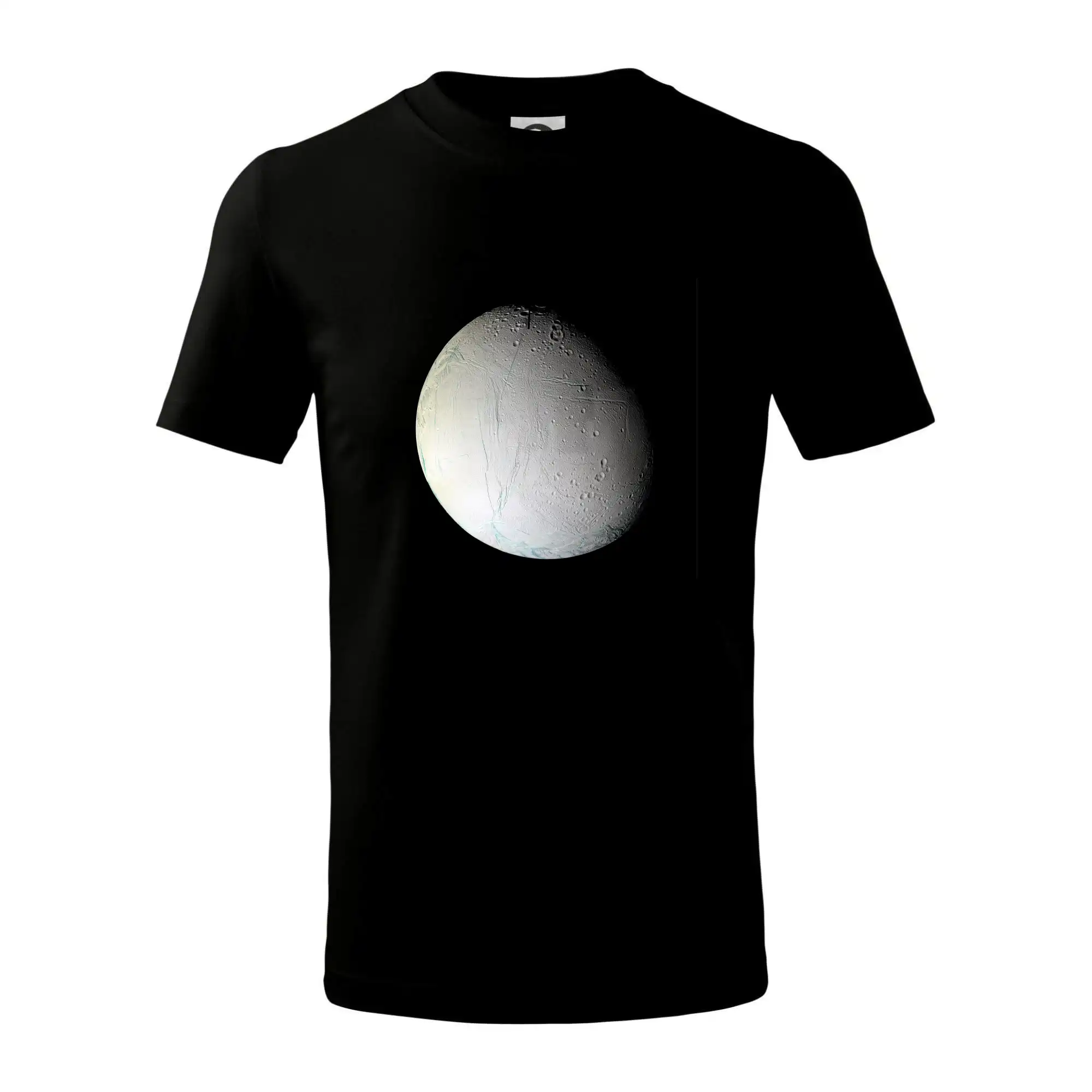 Vesmirne tričká - Fotky planét - Saturnov mesiac Enceladus zblízka - Tričko detské bavlnené