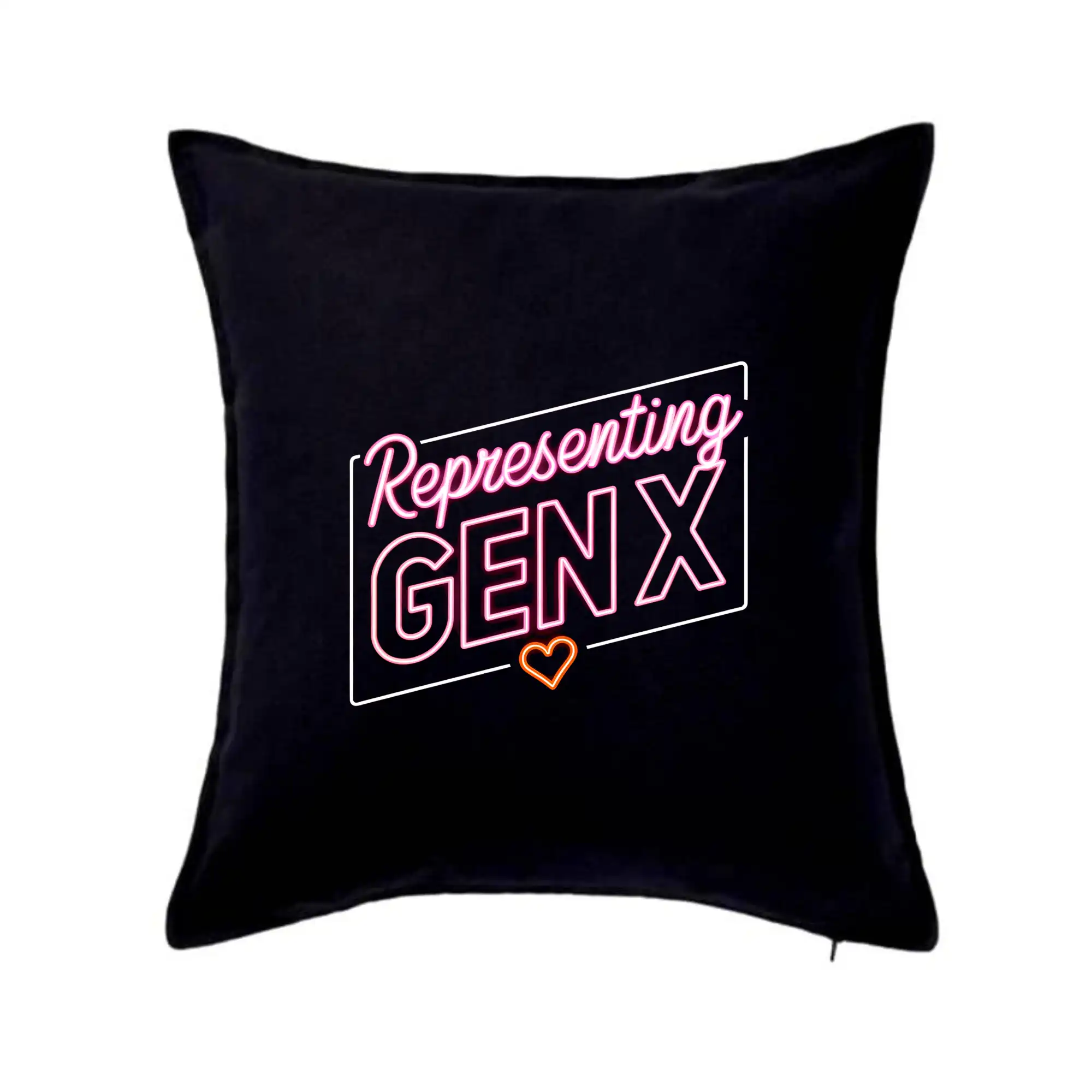 Tričká s motívmi ktoré frčia na internete - Generace X (Gen X) - Representing GEN X neon - Vankúš 50x50