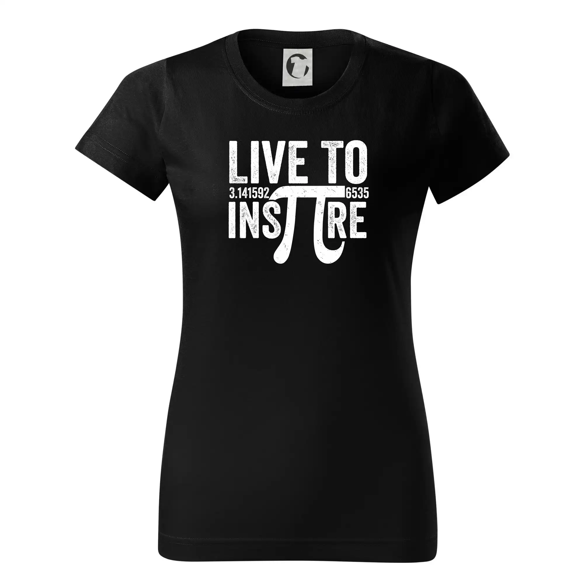 Vtipné tričká pre matematiky - Live to Inspire - Dámske tričko basic - ľahko voľnejšie a dlhšie