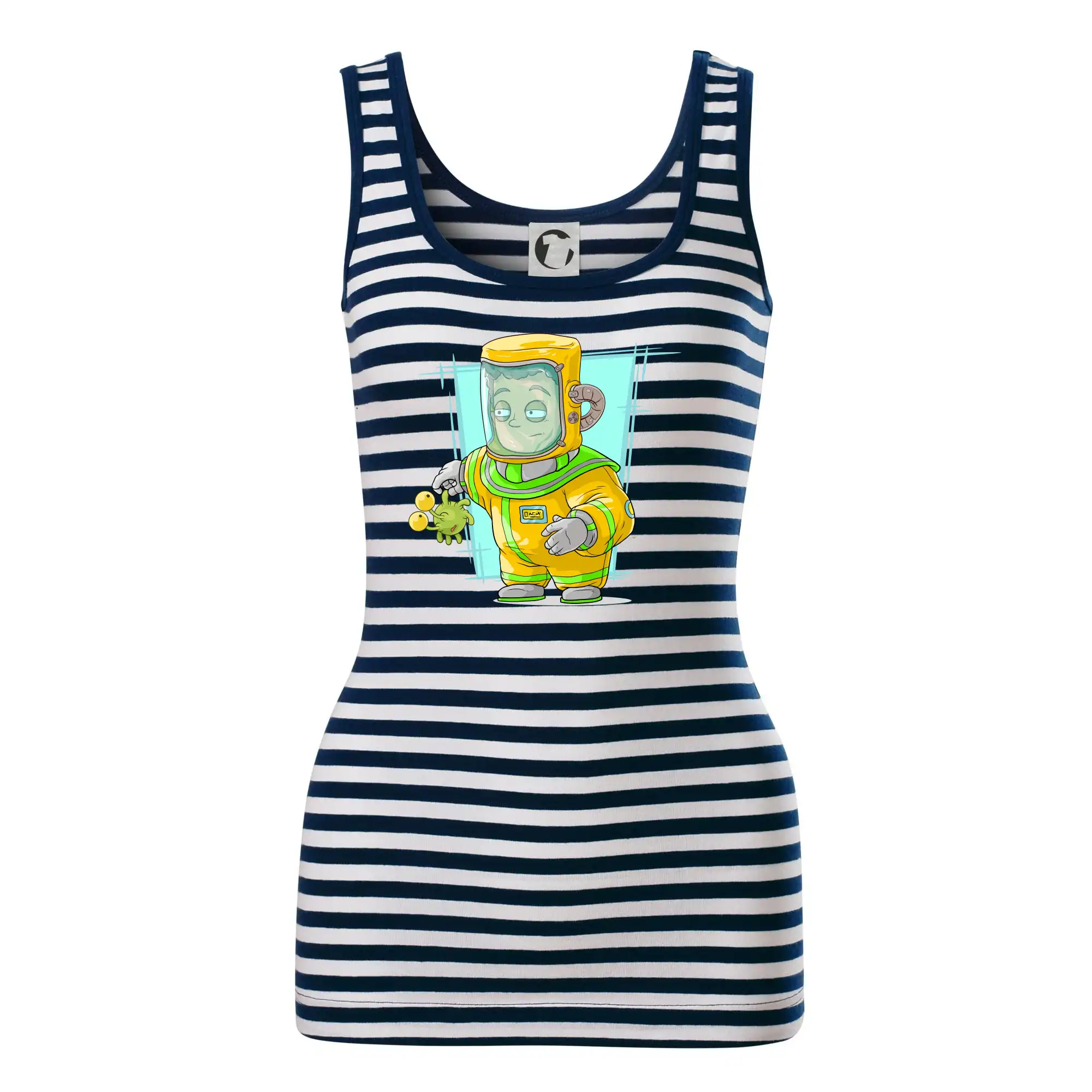 Vesmirne tričká - Vesmírny vojak zelený - Sailor tielko na vodu