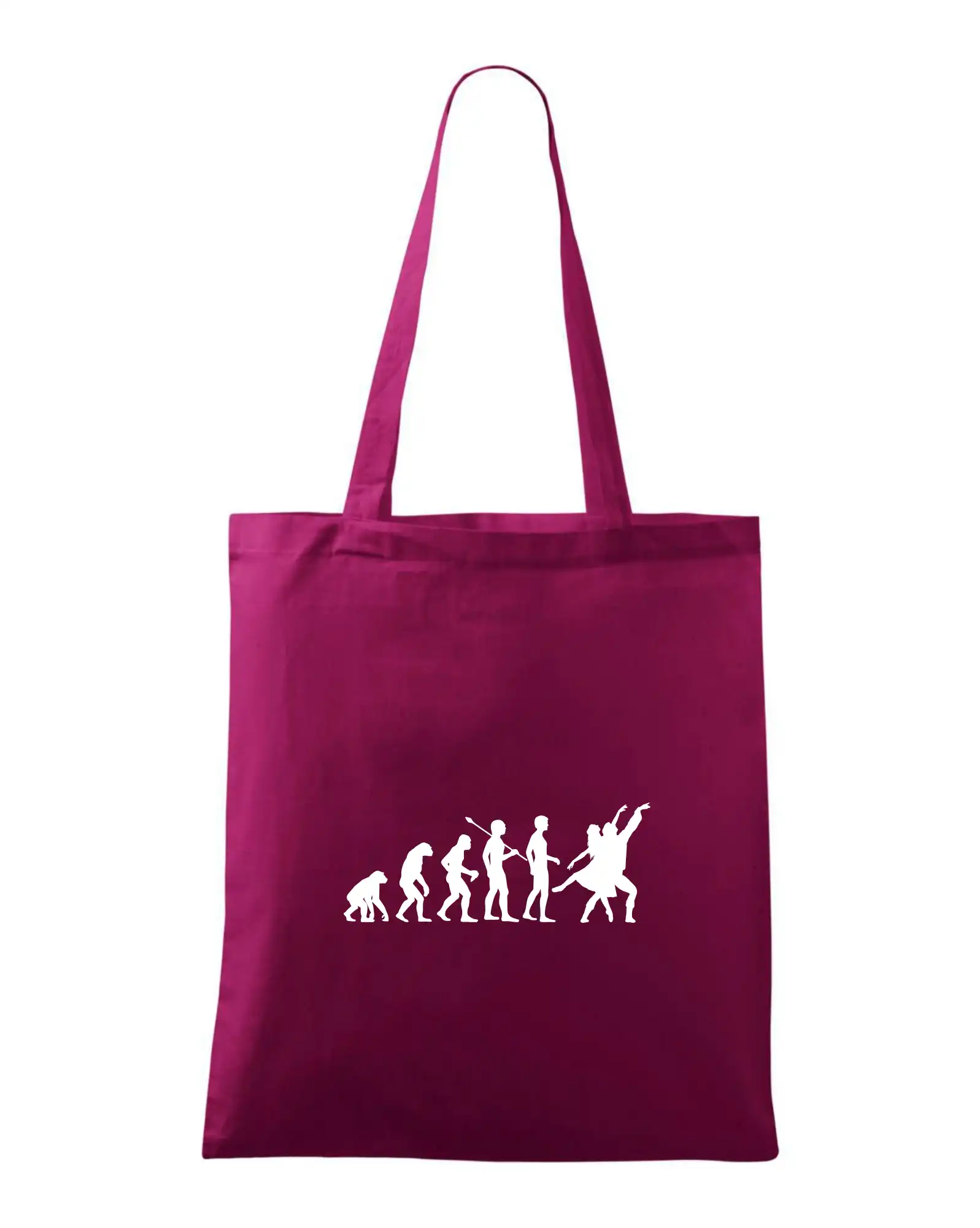 Evolúcia tanec - tancujúca dvojica - Taška bavlnená