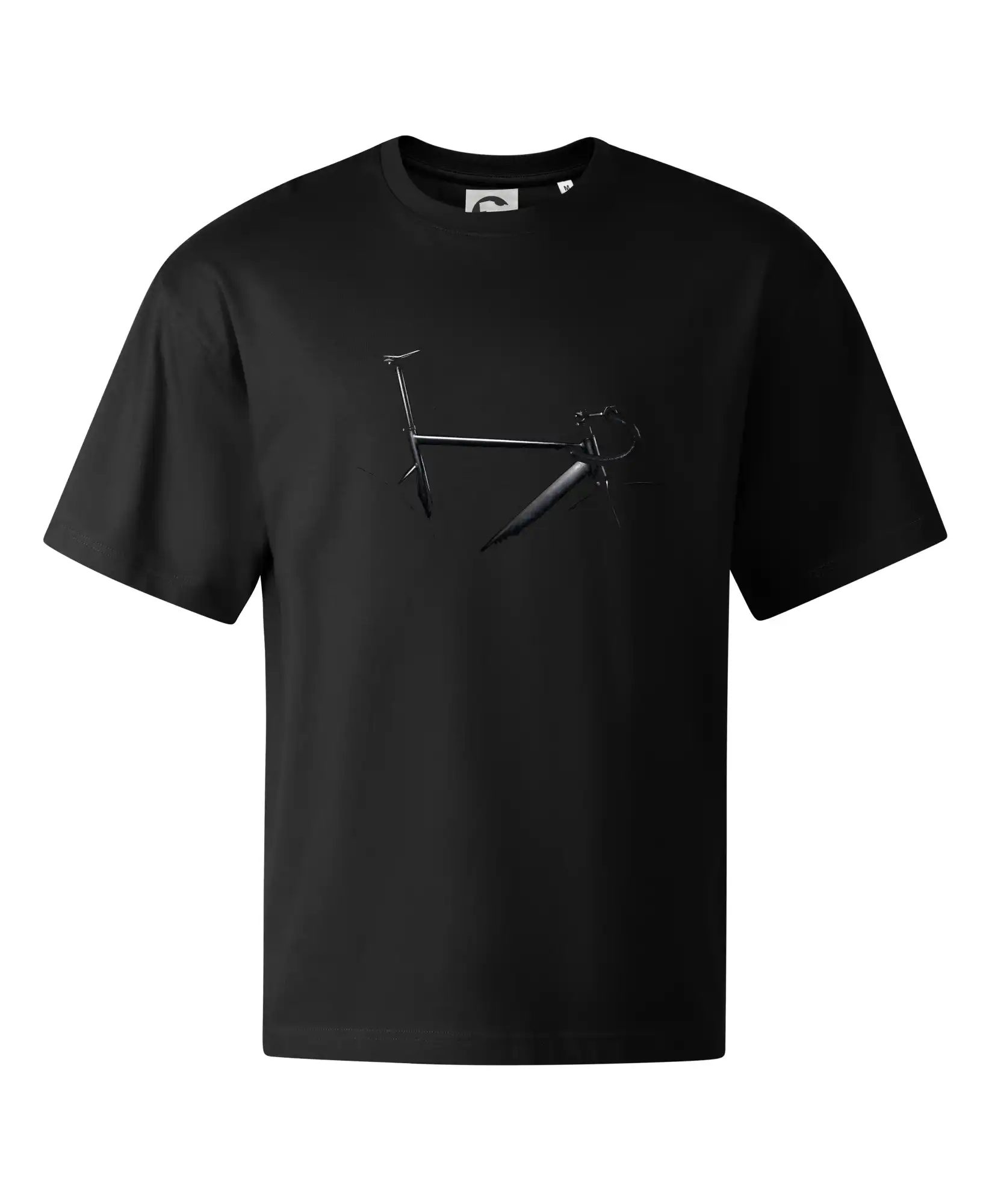 Tričko ako darček pre cyklistu - Cestný bicykel v tme - Stage unisex - OVERSIZE