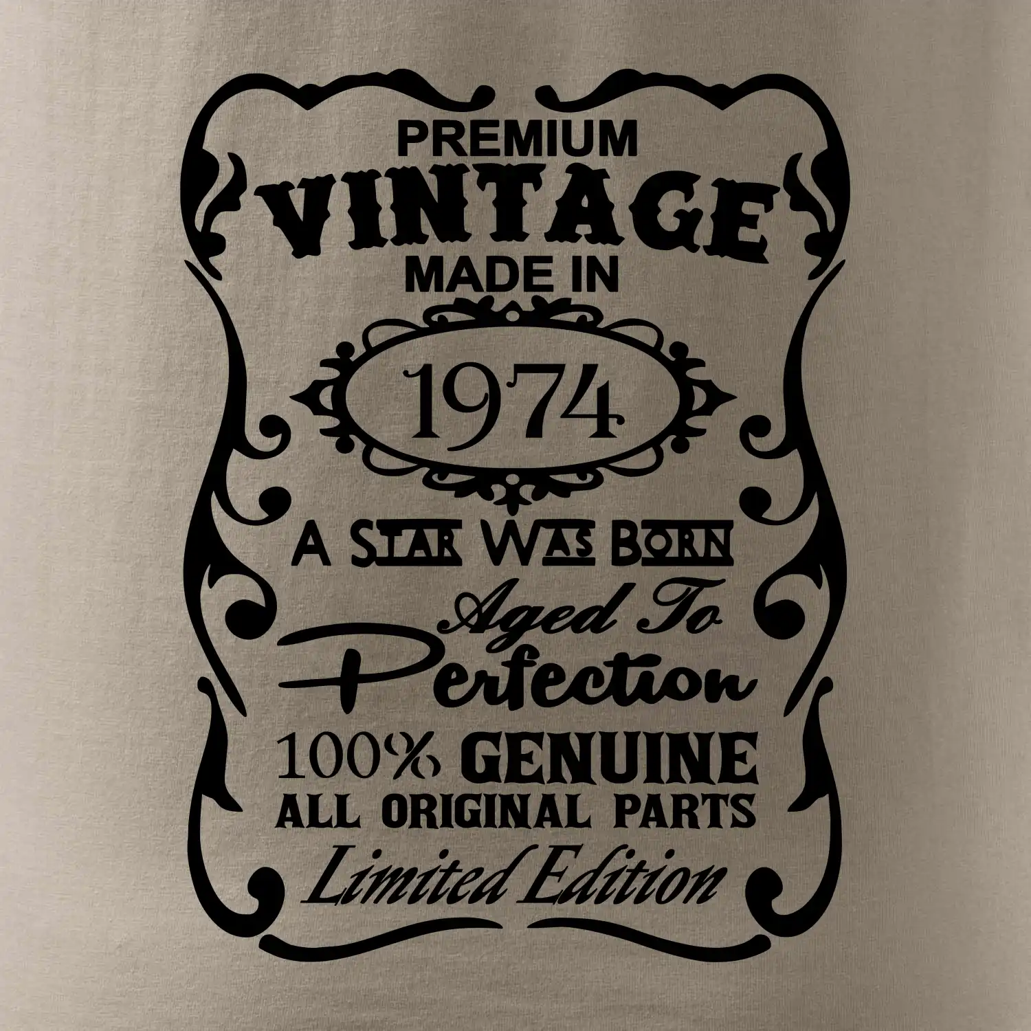 Vintage Etiketa - 1974