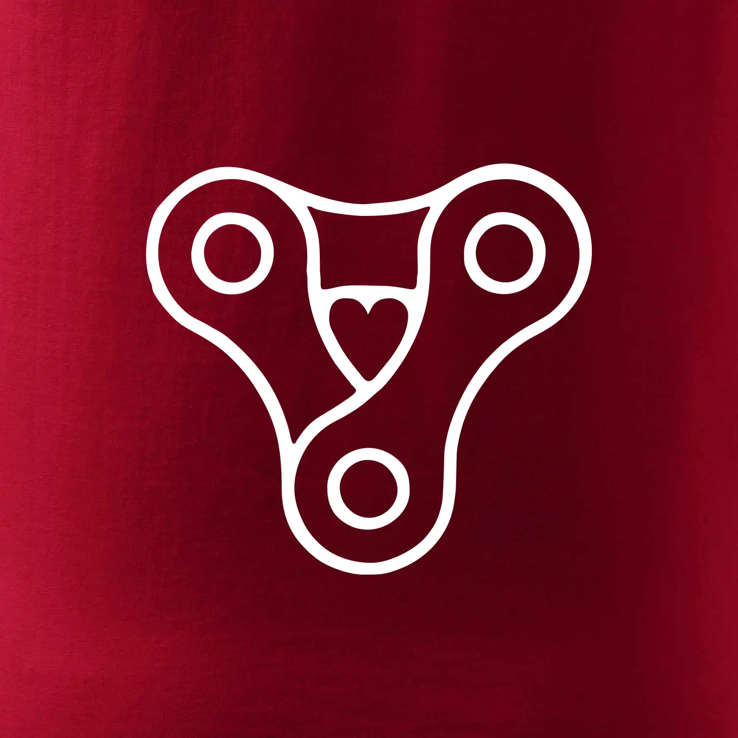 Cyklo srdce řetěz trojúhelník