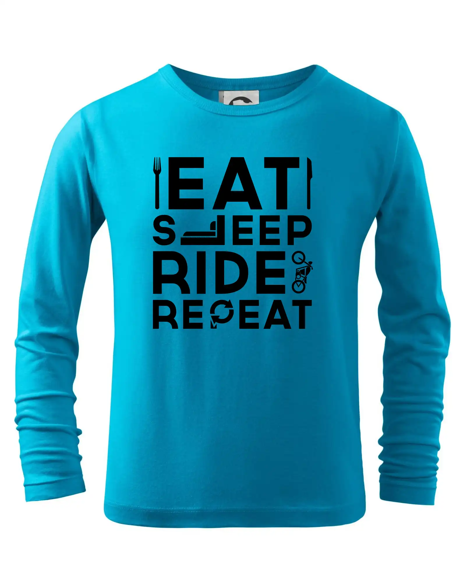 Eat sleep repeat - Eat sleep ride moto - Tričko detské Long Sleeve