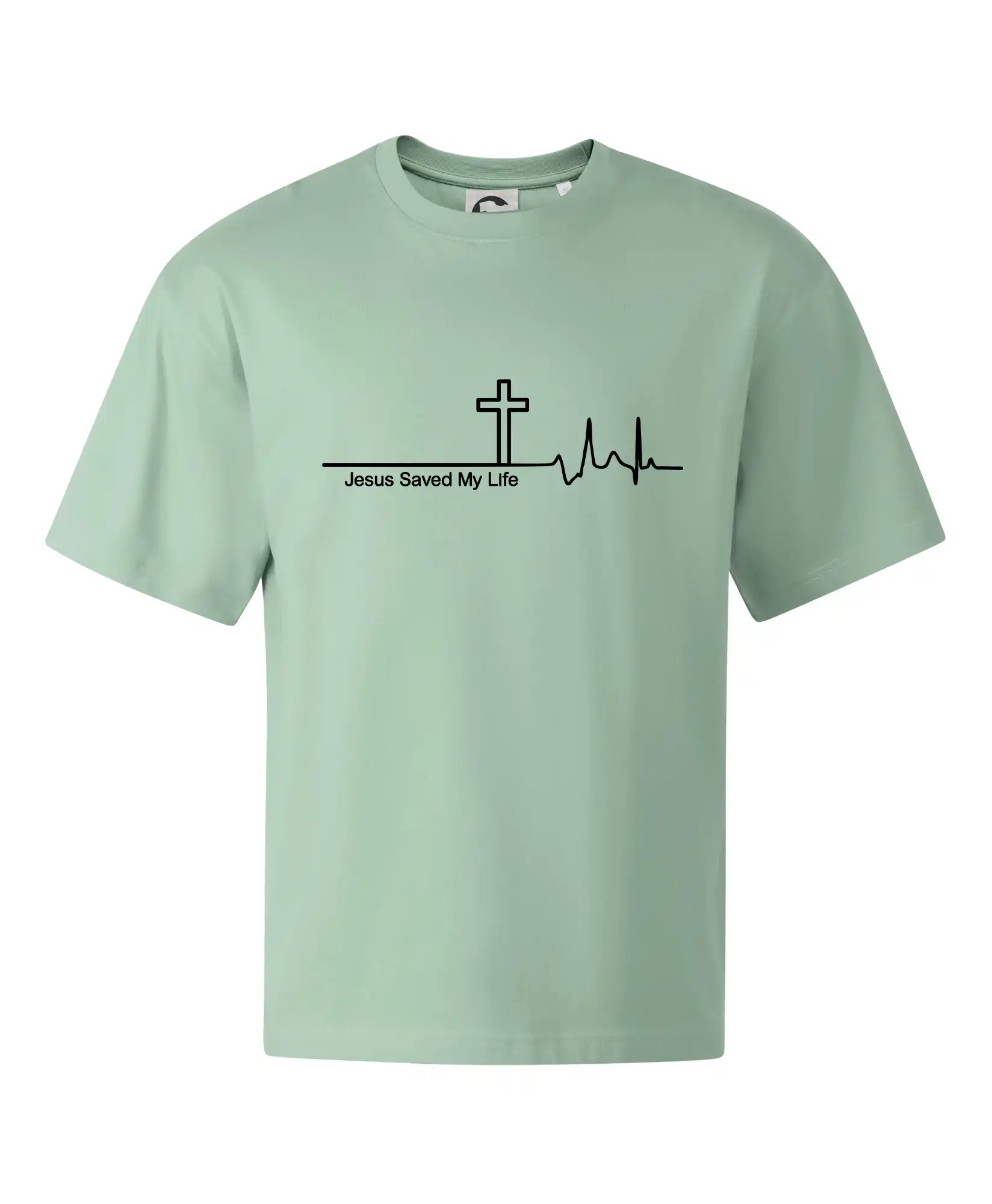 Jesus Saved My Life kříž ekg