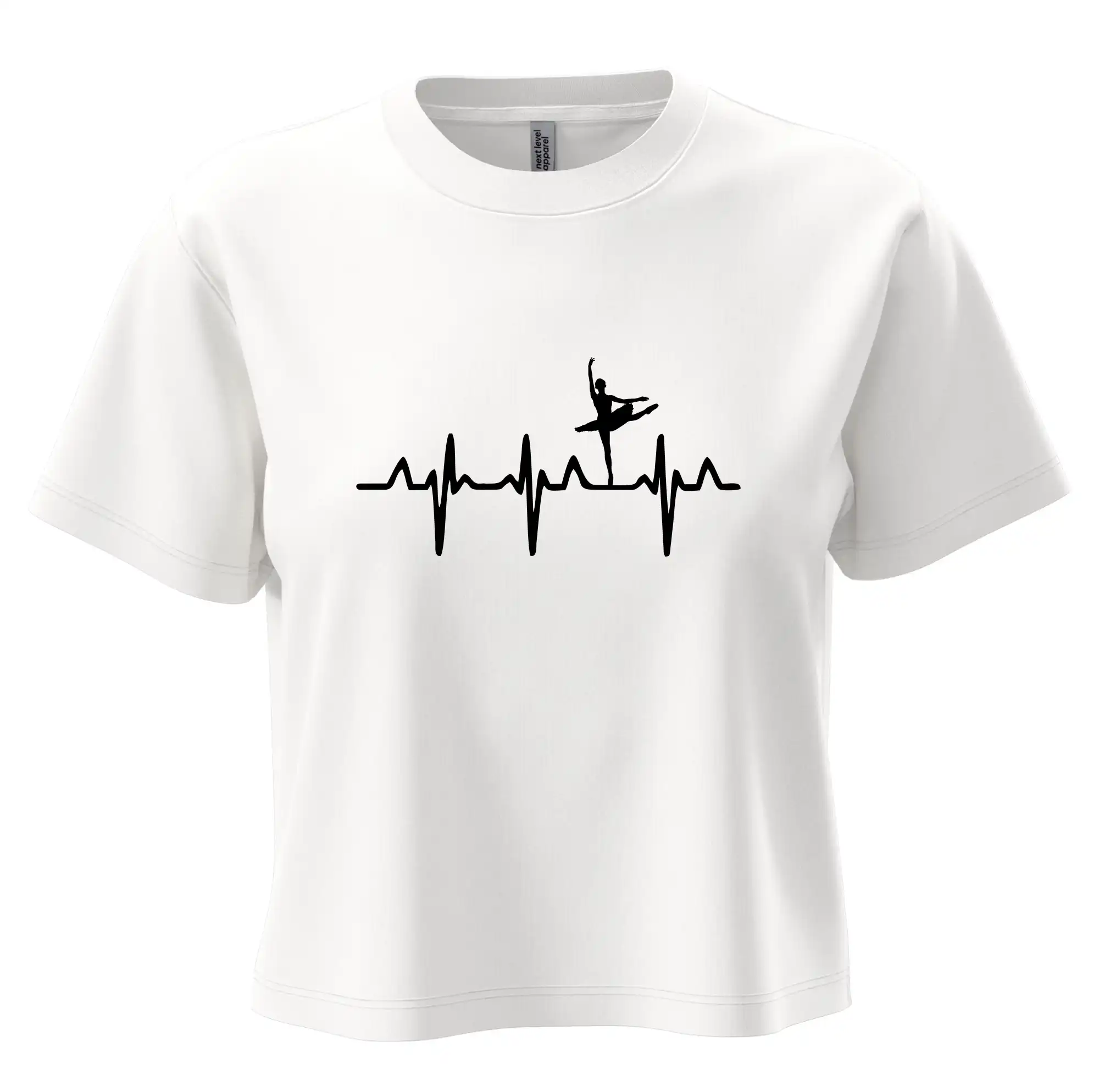 Ostatné športy - EKG balet - Boxy cropped tričko OVERSIZE