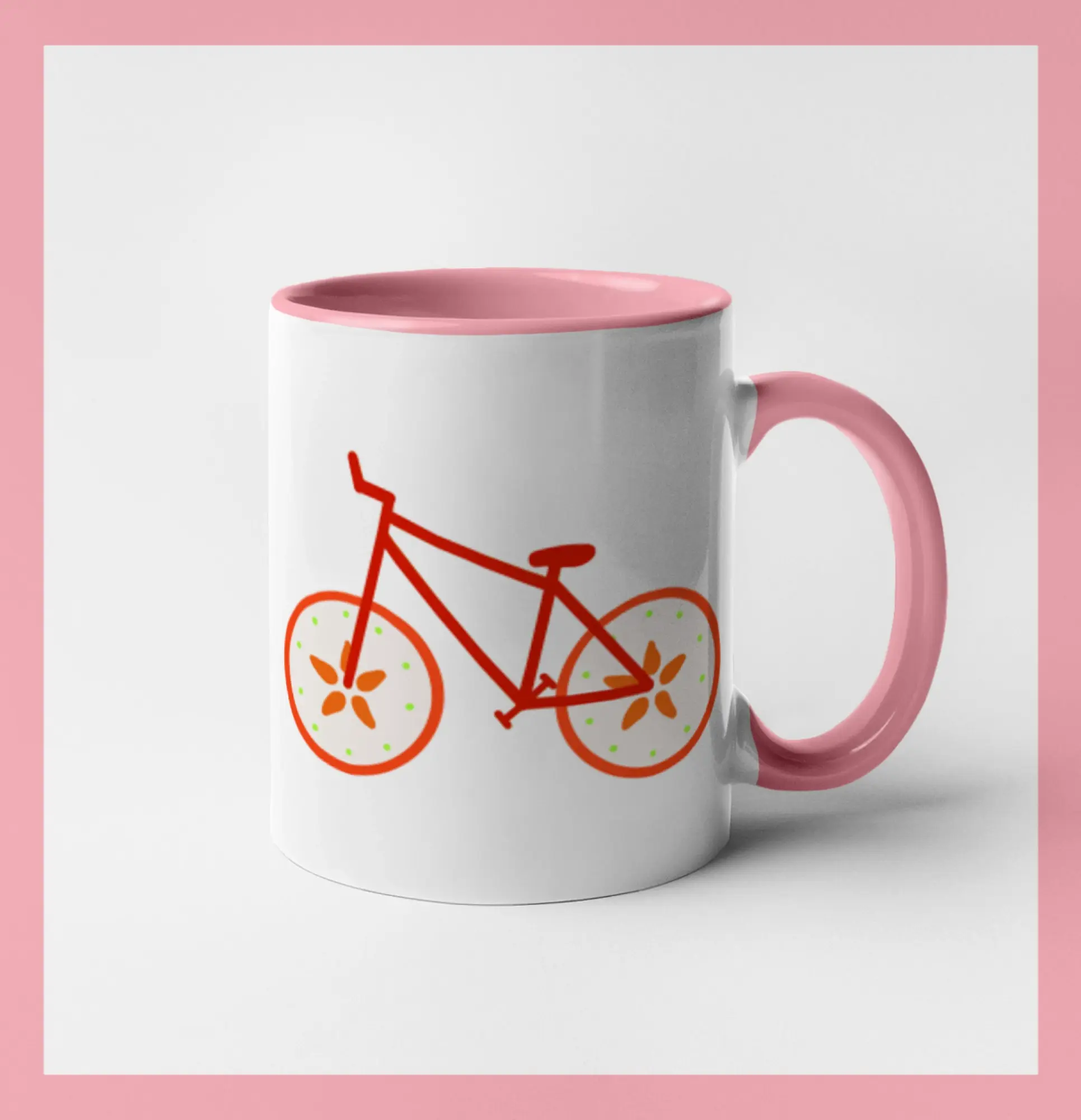 Tričko ako darček pre cyklistu - Bicykel Jablko (Moňas) - Hrnček 