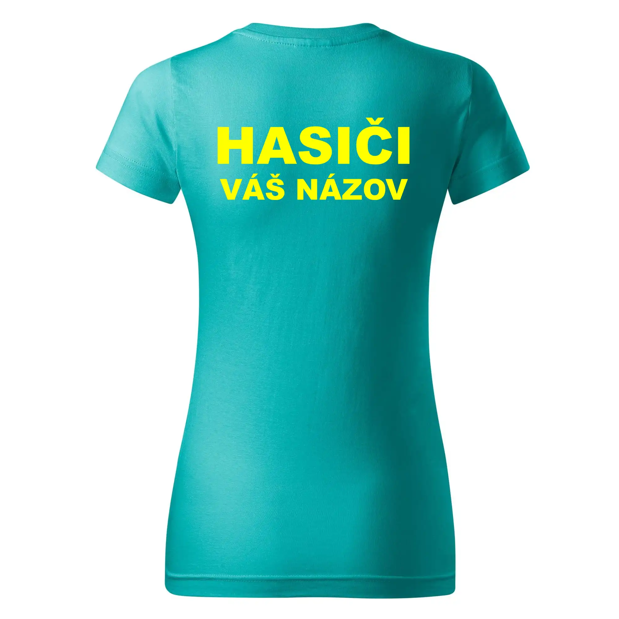 Hasiči - žltý nápis - váš názov zboru