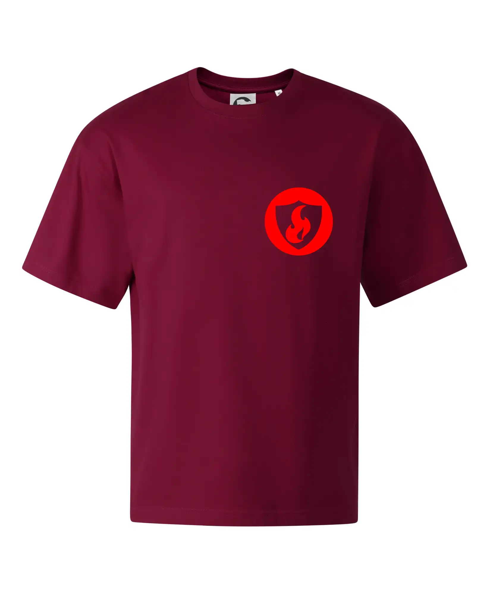 Originálne tričká pre hasičov - Erb plameň na prso - Stage unisex - OVERSIZE