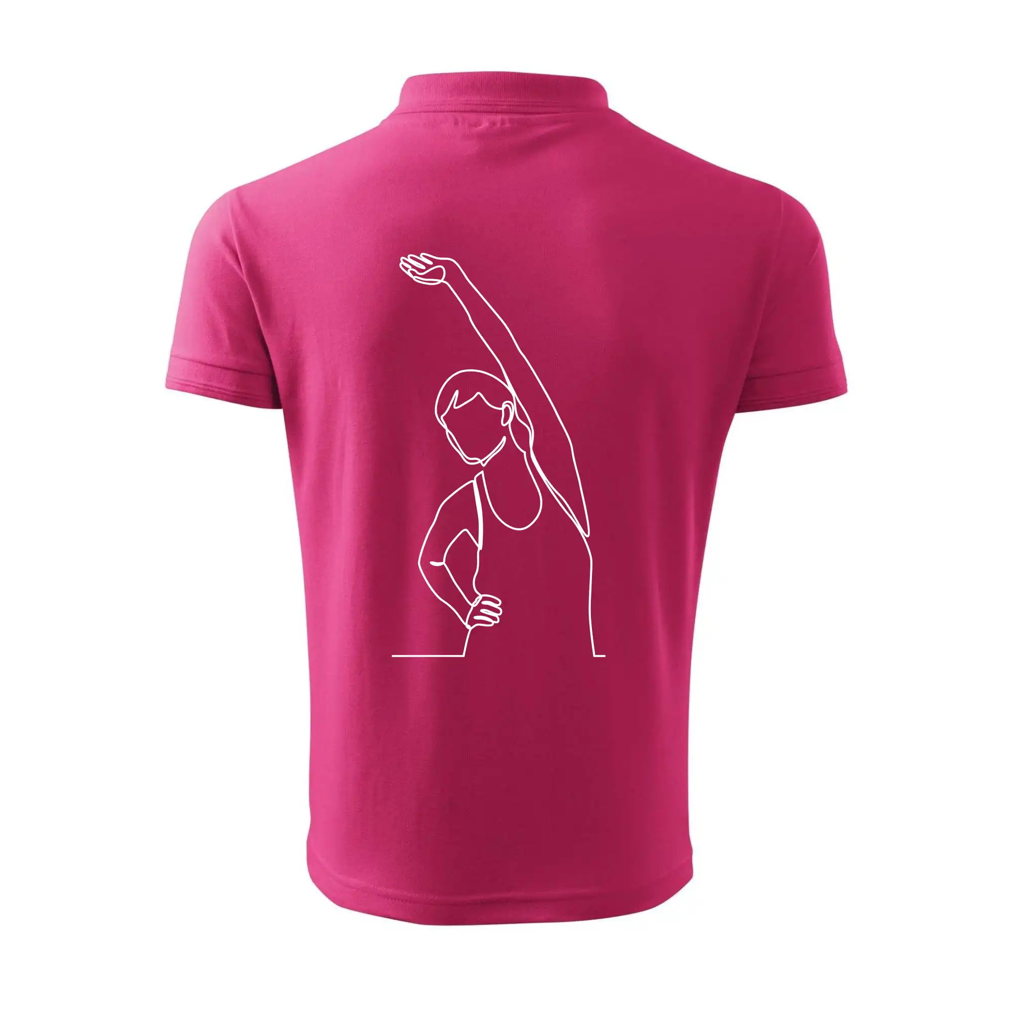 Protahující se žena jedním tahem