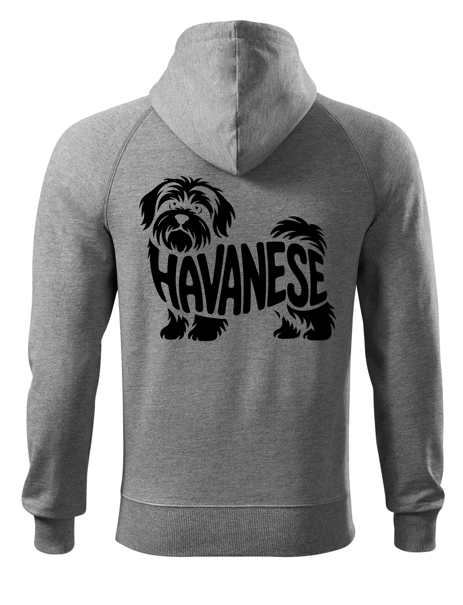 Ostatné psie plemená - Havanese nápis v tele - Mikina Voyage  - 100% bavlna