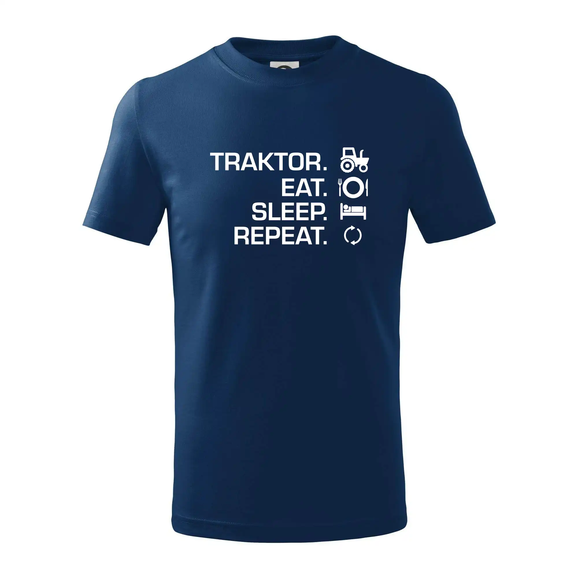 Traktor eat sleep repeat - Tričko detské bavlnené